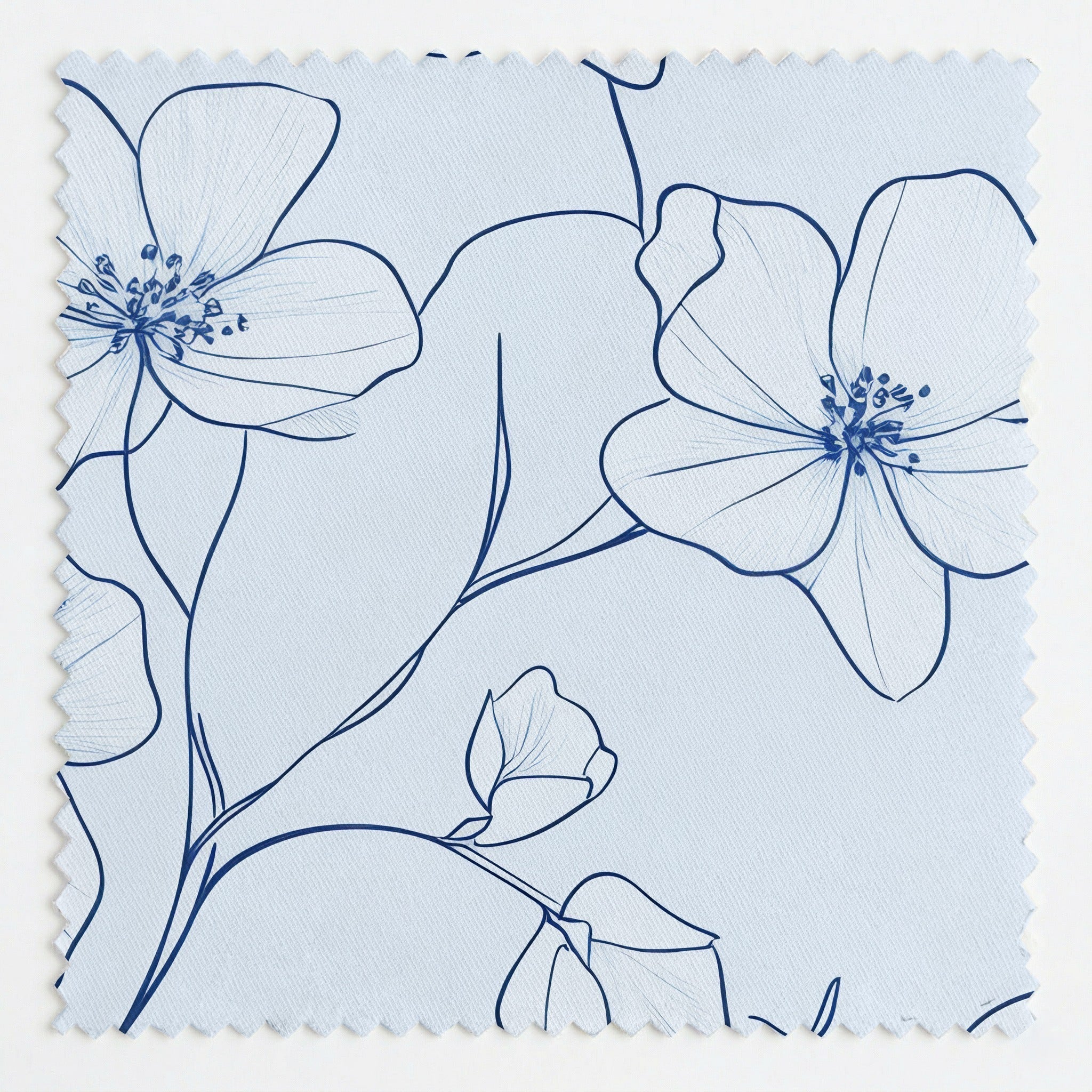 Blue Sketch - Fabric - Benton Lane Home - Lemon Park