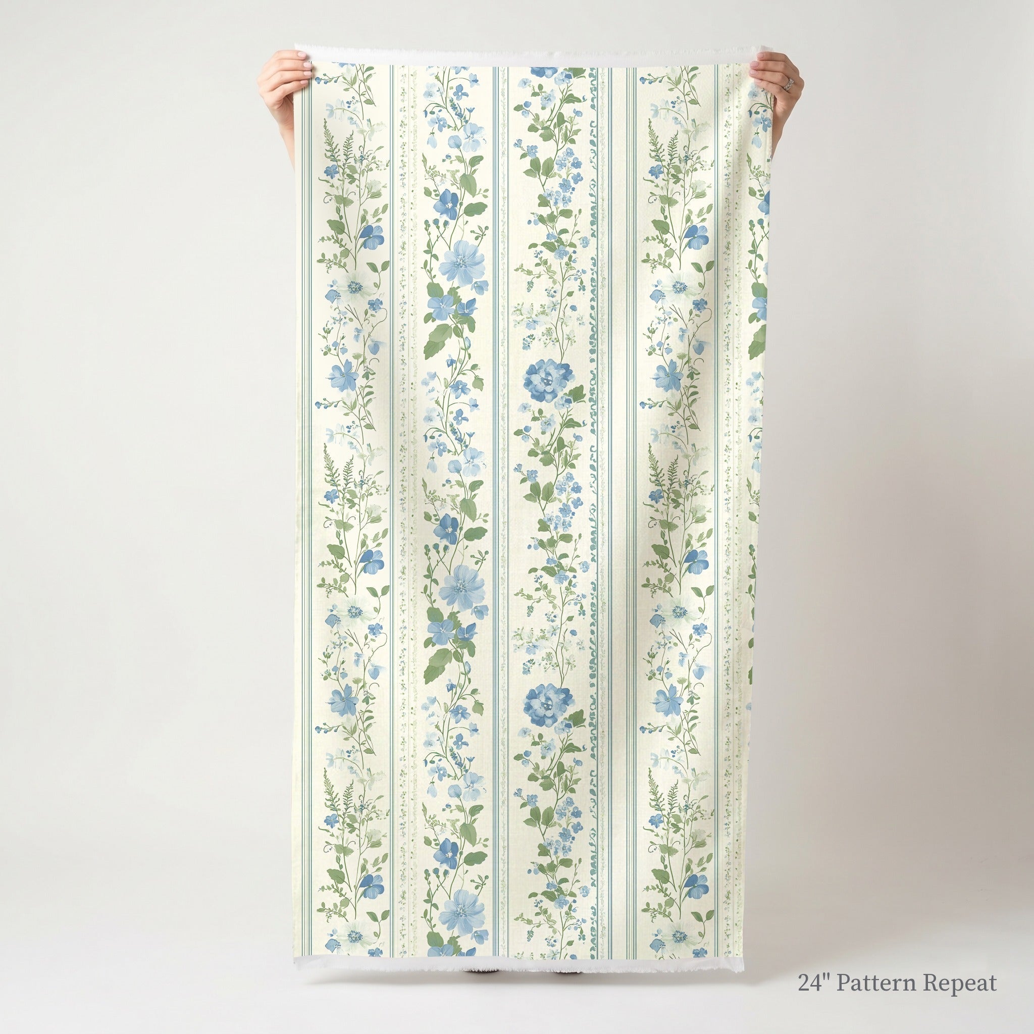 Bluebell Stripe - Fabric - Benton Lane Home - Lemon Park