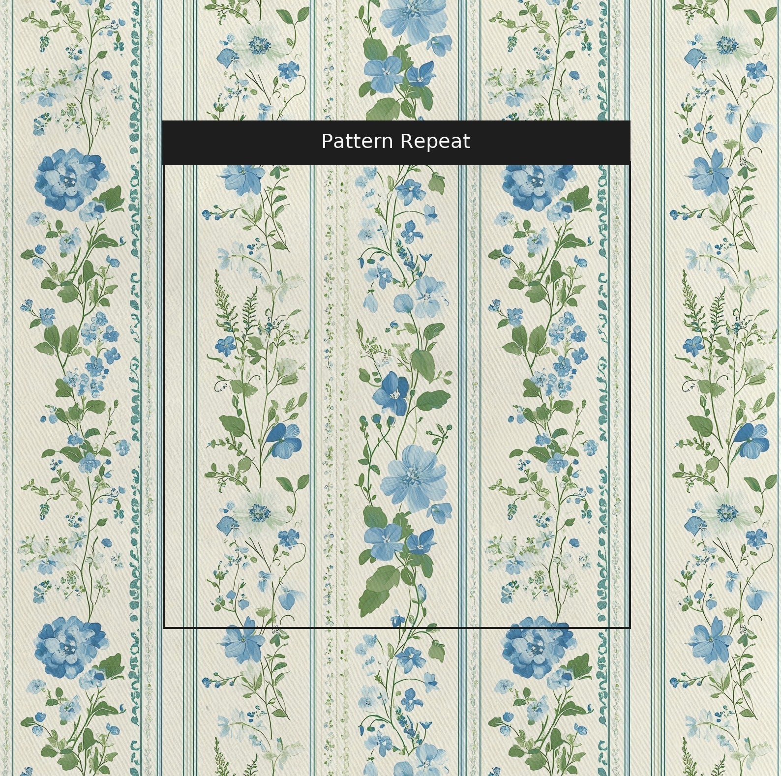 Bluebell Stripe - Fabric - Benton Lane Home - Lemon Park