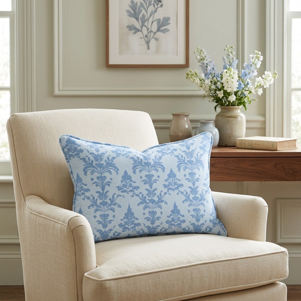 Bluebell Throw Pillow - Benton Lane Home - Lemon Park
