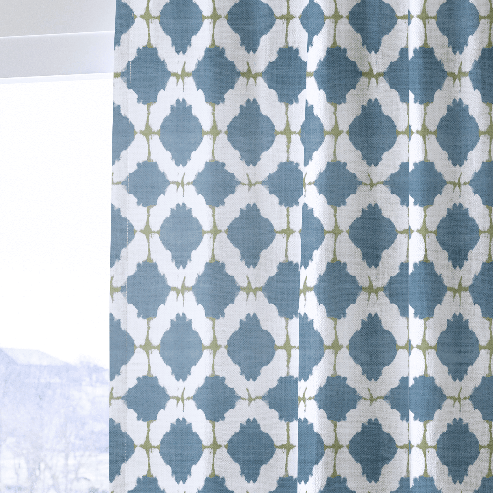 Bluebell Trellis - Drapery - Benton Lane Home - Lemon Park