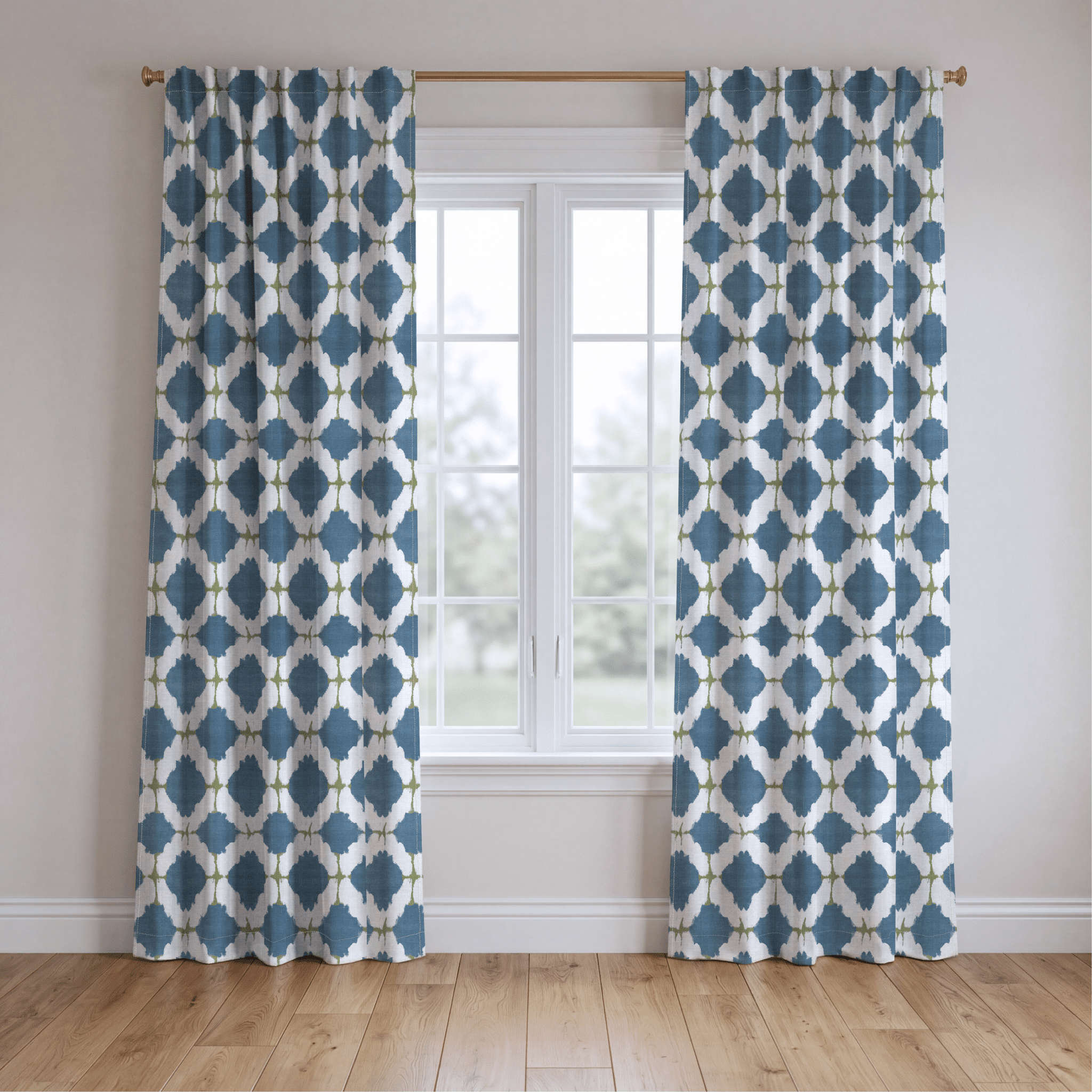 Bluebell Trellis - Drapery - Benton Lane Home - Lemon Park