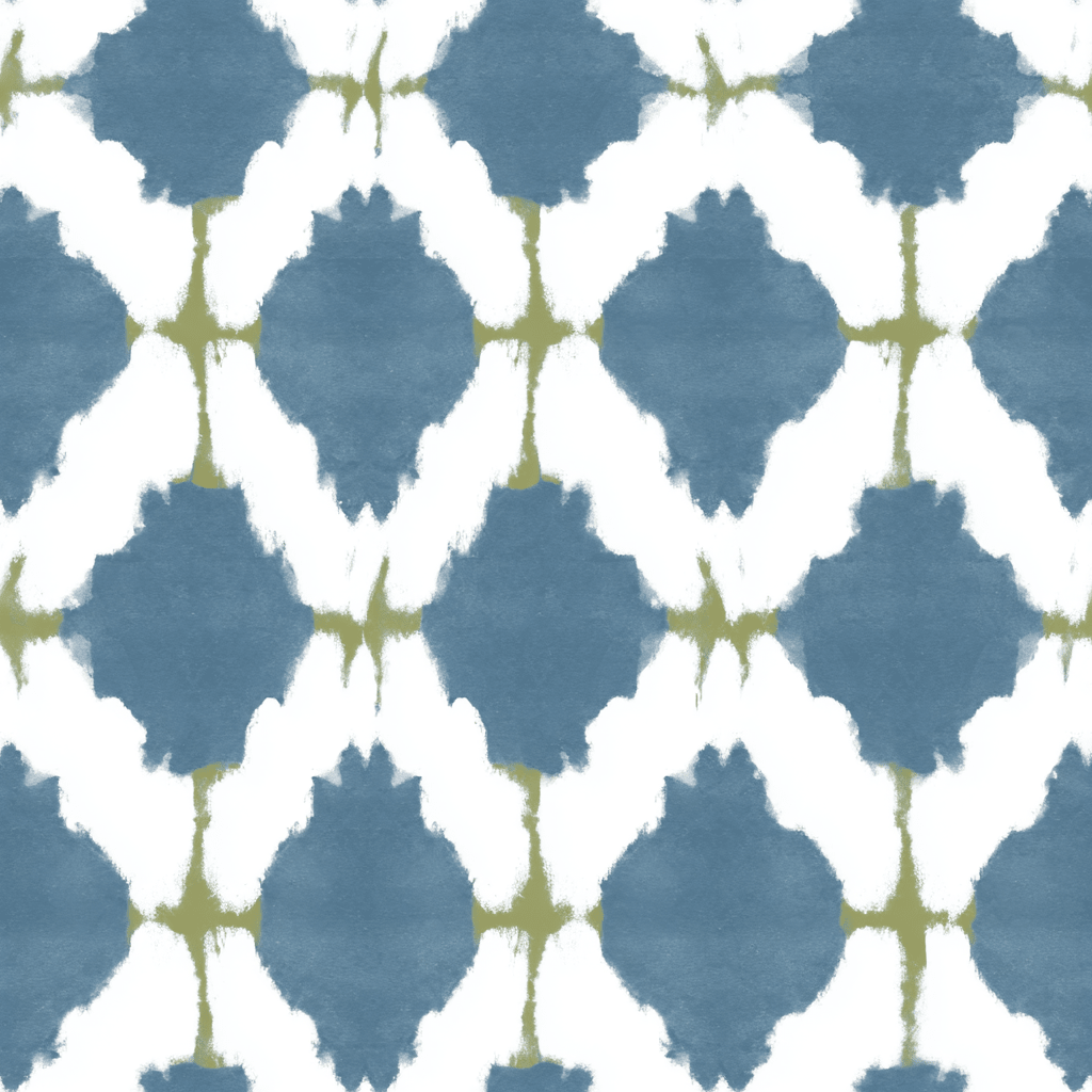 Bluebell Trellis Wallpaper - Lemon Park