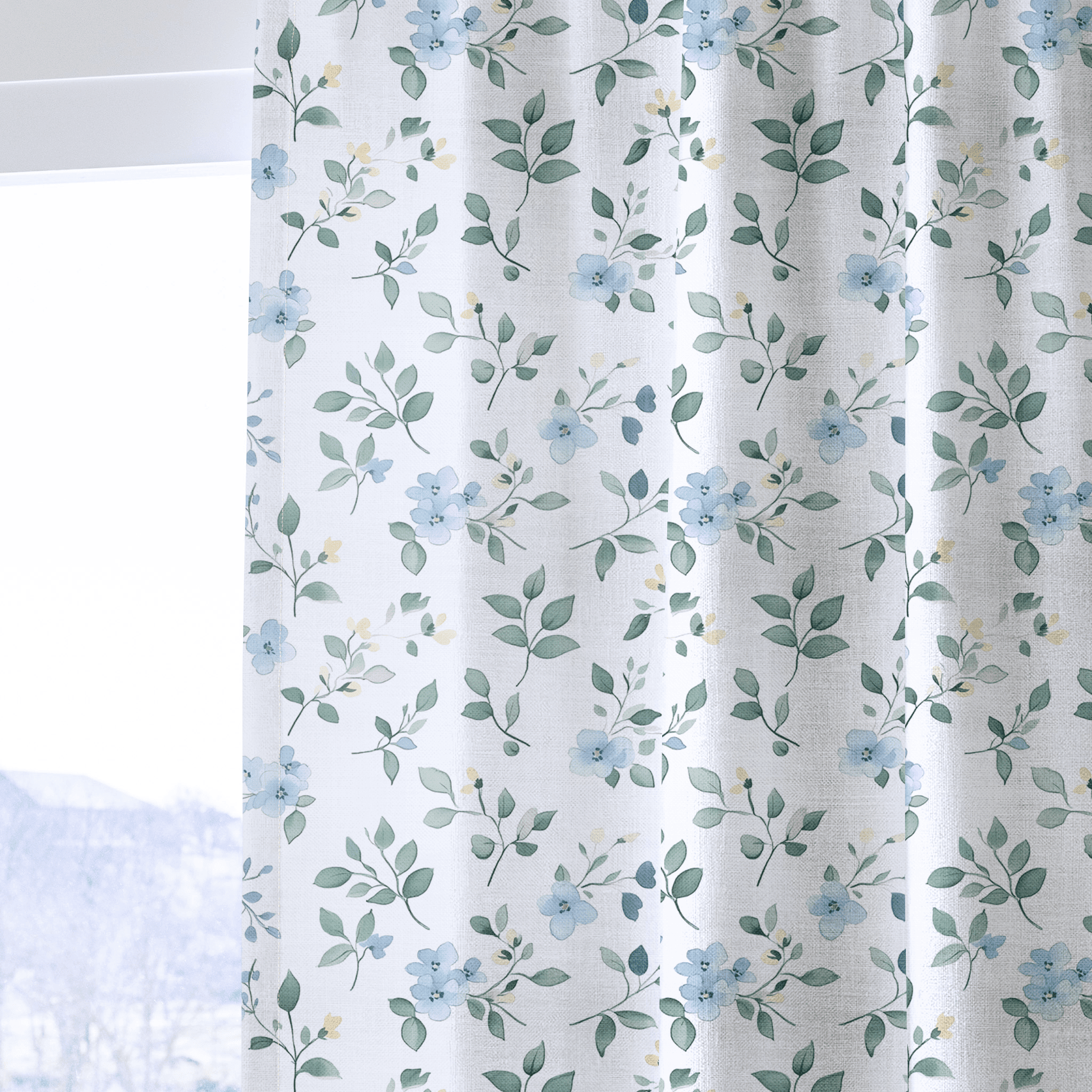 Bluebell Whimsy - Drapery - Benton Lane Home - Lemon Park