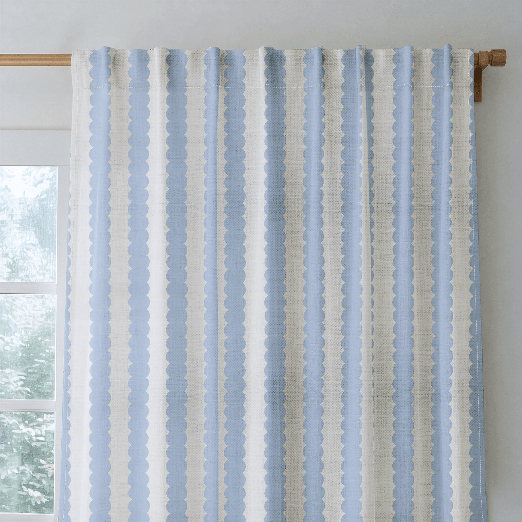Blueberry Stripes - Drapery - Benton Lane Home - Lemon Park