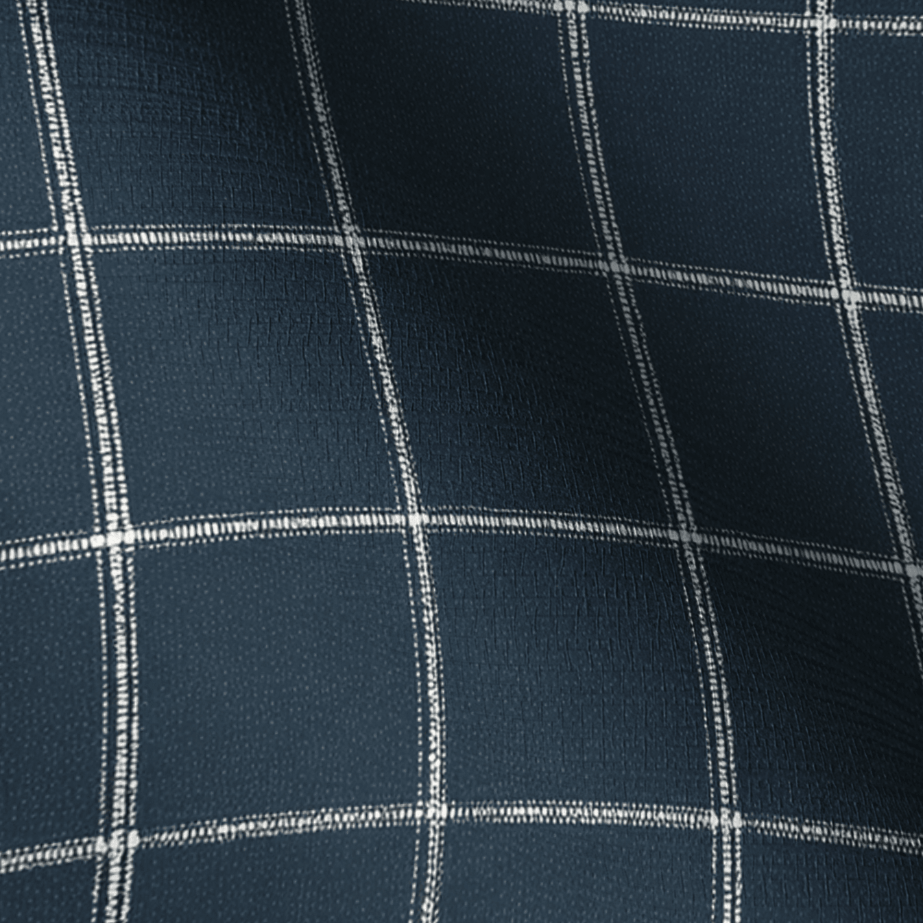 Blueford Check Faux Grasscloth Wallpaper - Lemon Park