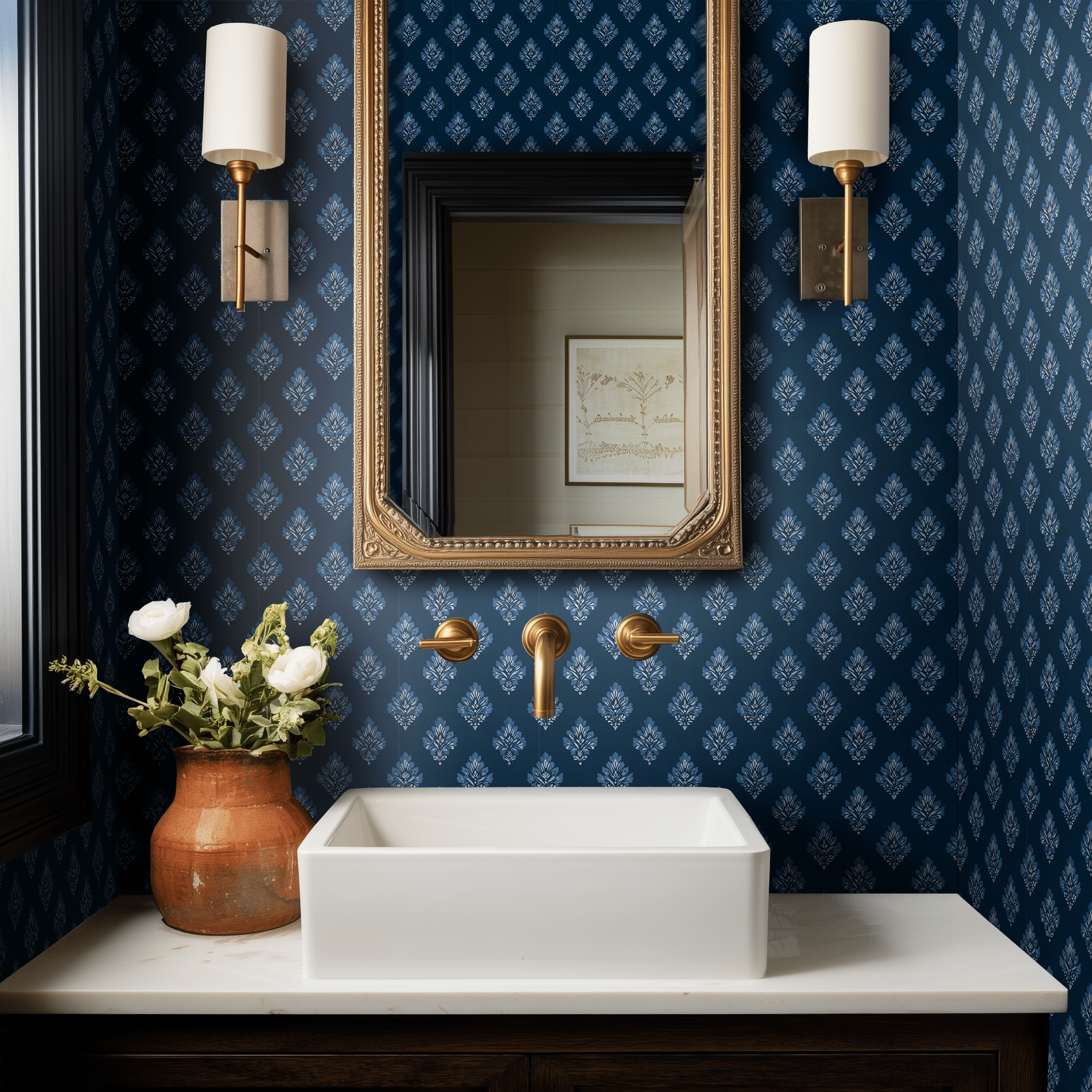 Bluewood Petite Wallpaper - Benton Lane Home - Benton Lane