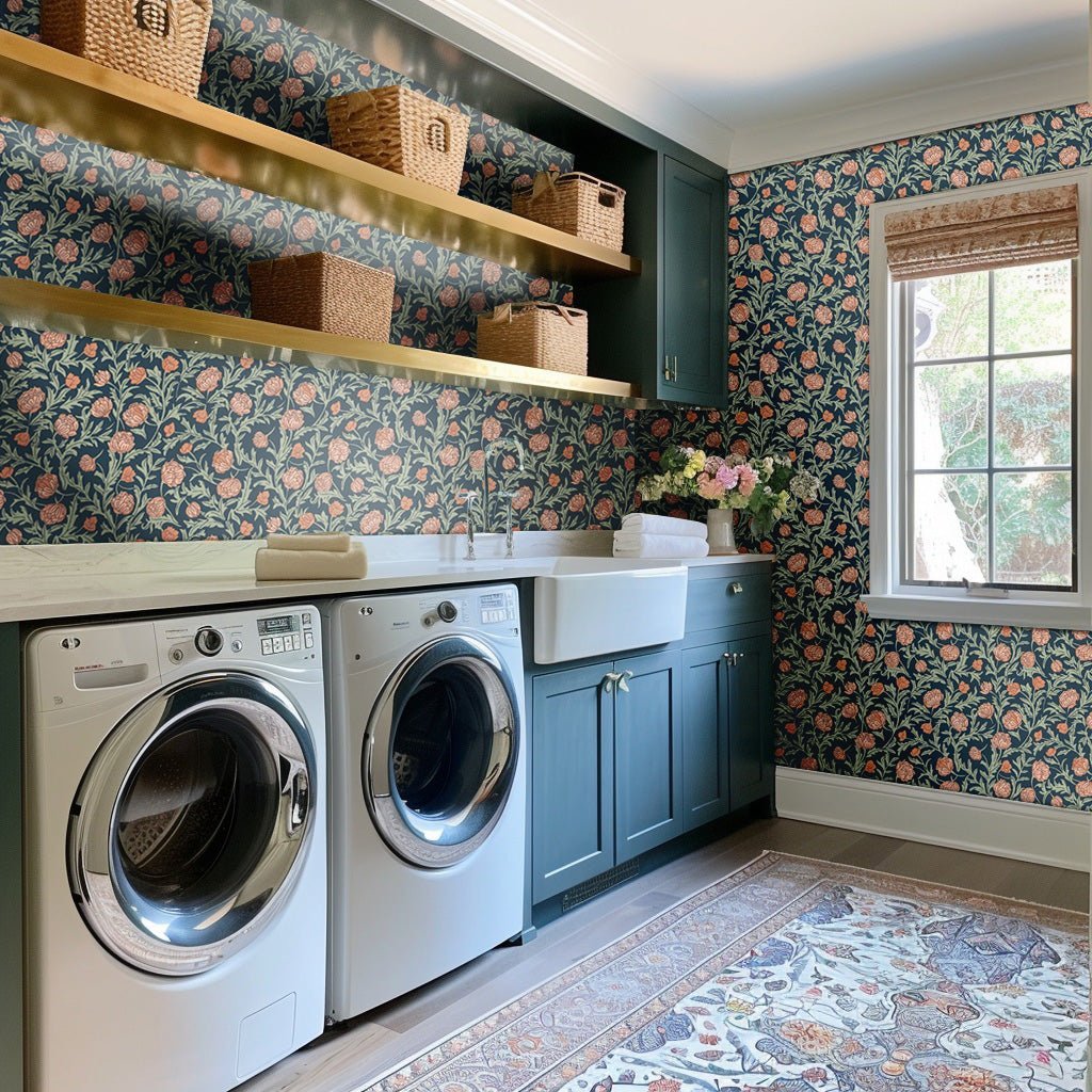 Blume Wallpaper - Benton Lane Home - Painted Paper