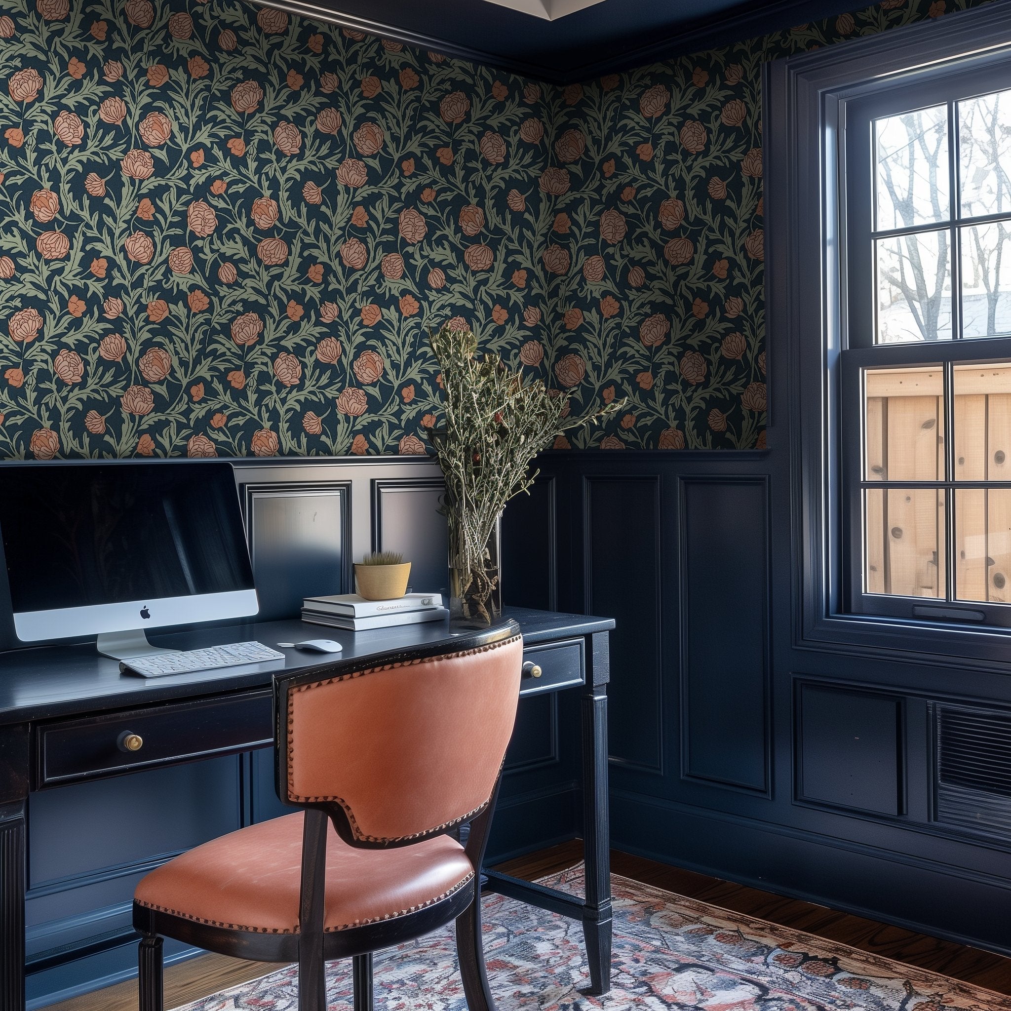 Blume Wallpaper - Benton Lane Home - Painted Paper