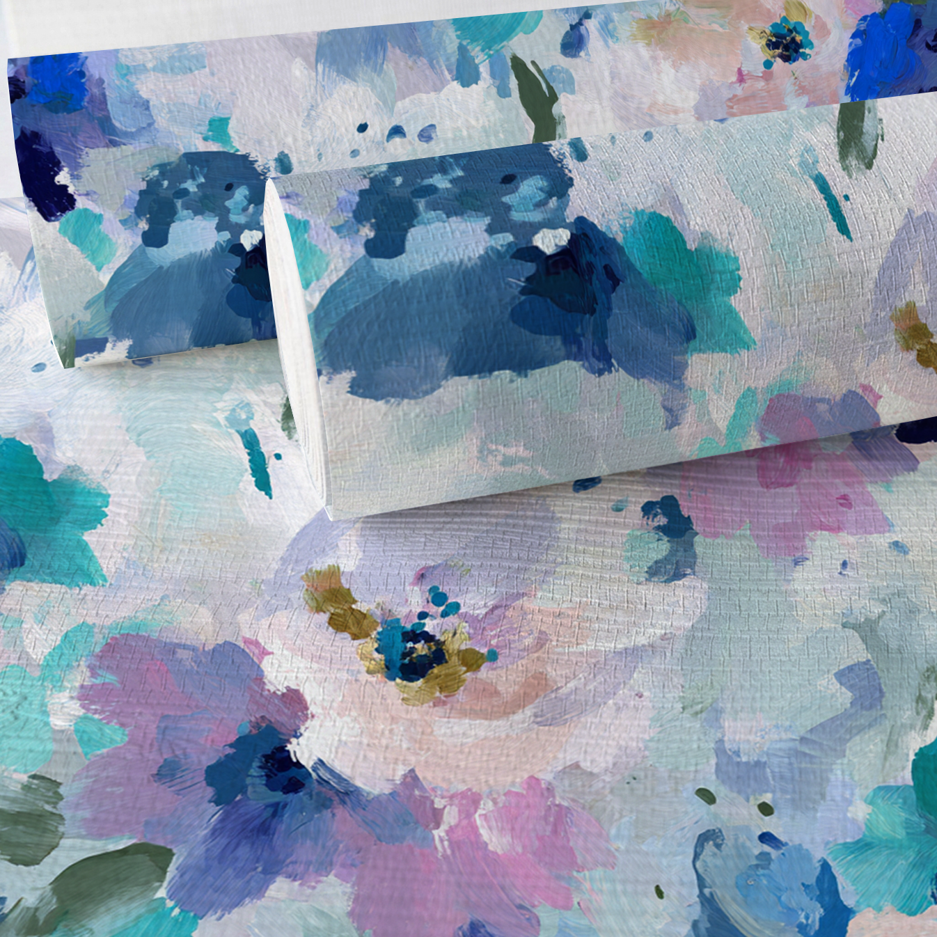 Blurred in Bloom Faux Grasscloth Wallpaper - Lemon Park