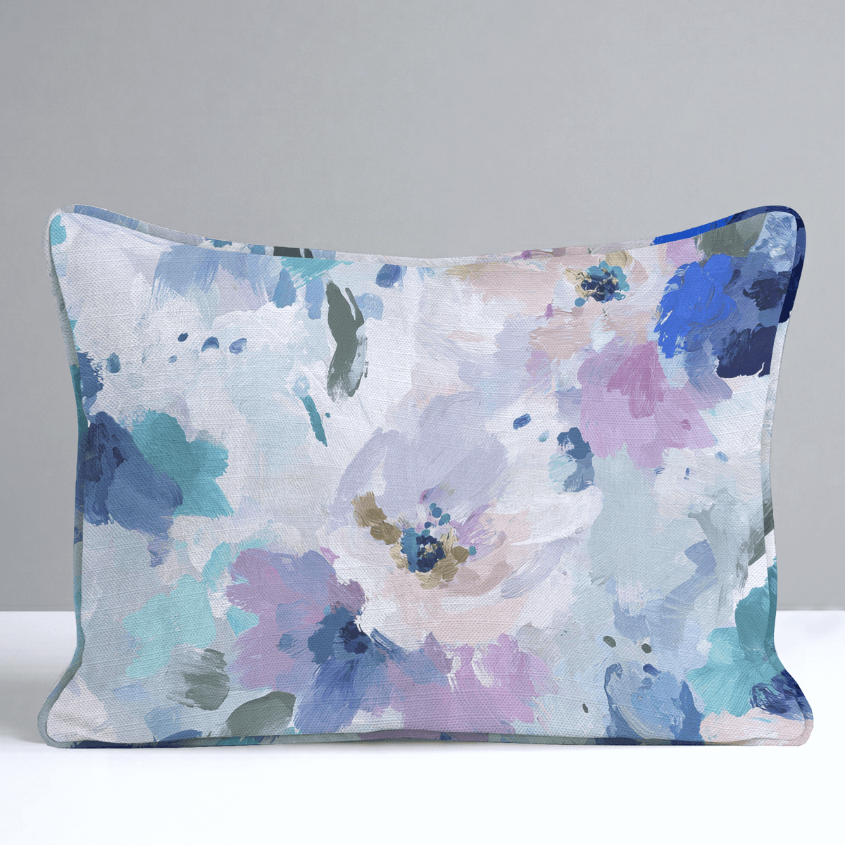 Blurred in Bloom Throw Pillow - Lemon Park