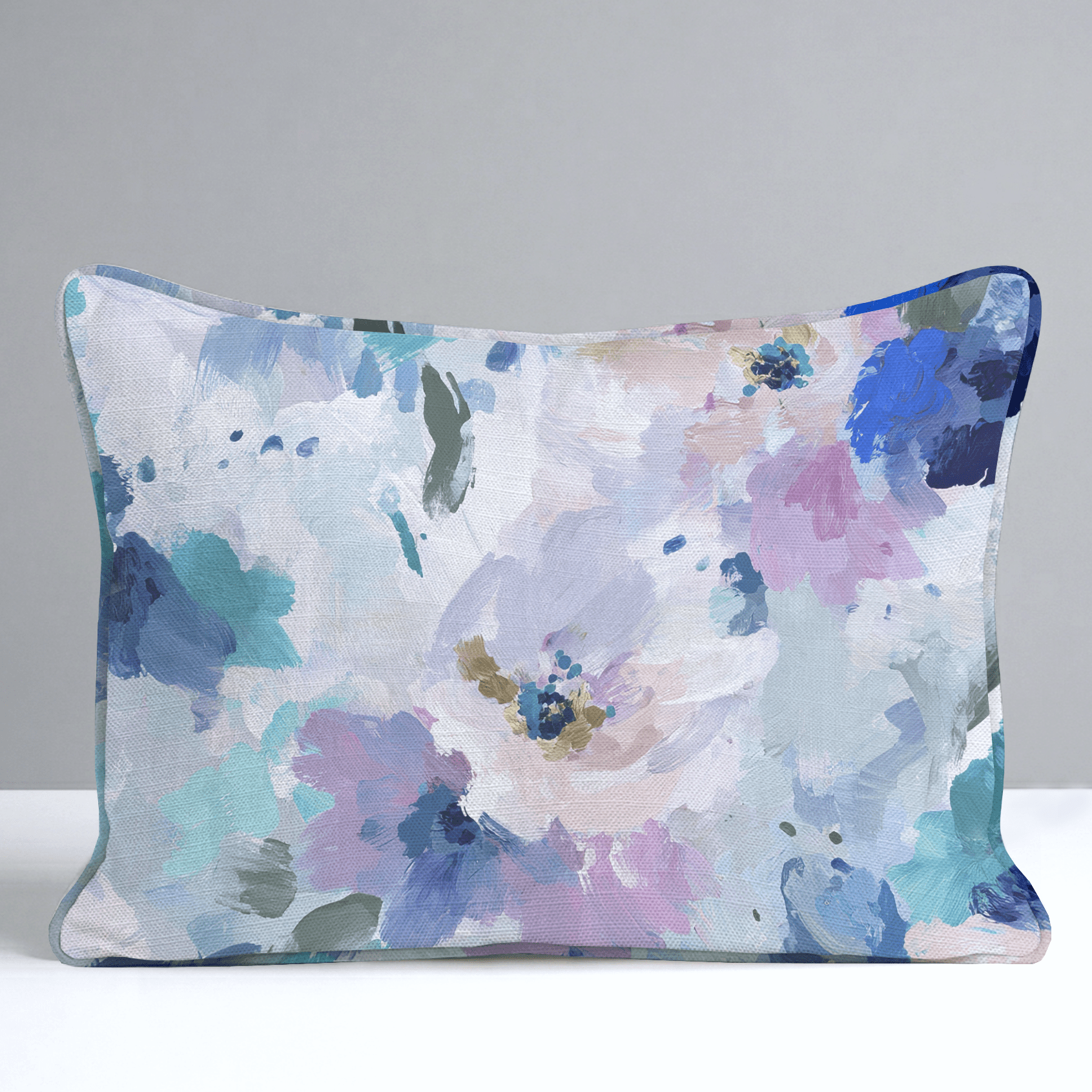 Blurred in Bloom Throw Pillow - Benton Lane Home - Lemon Park