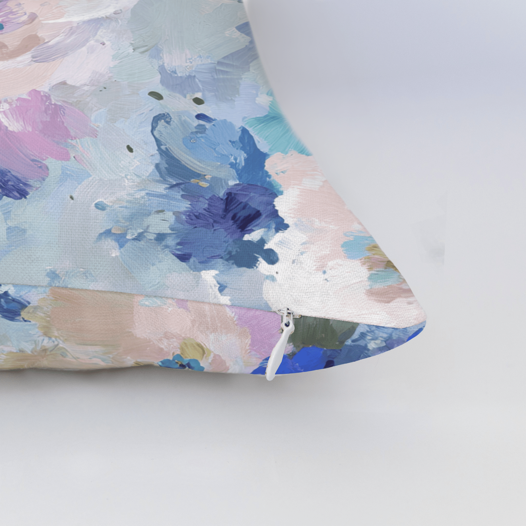 Blurred in Bloom Throw Pillow - Benton Lane Home - Lemon Park