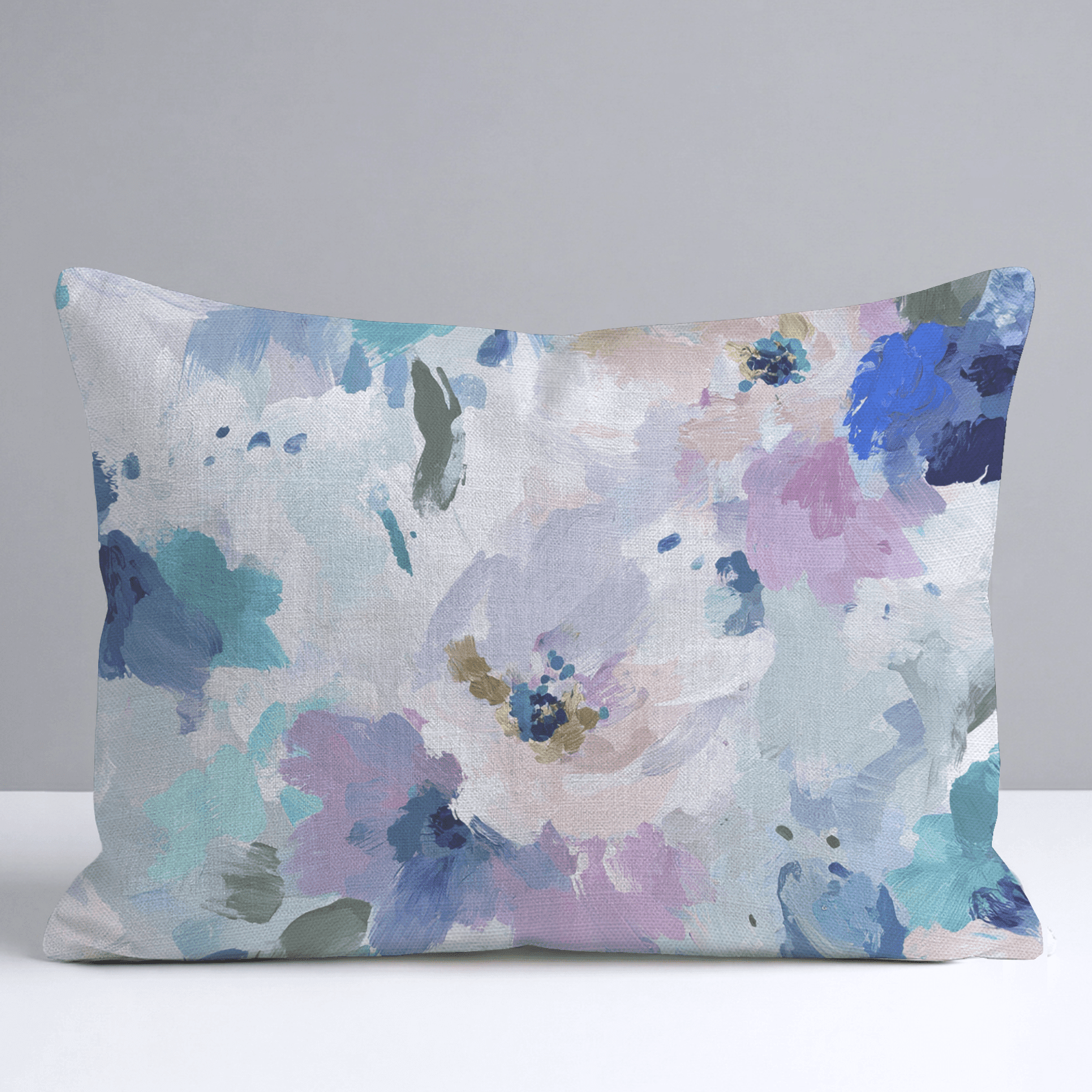 Blurred in Bloom Throw Pillow - Benton Lane Home - Lemon Park