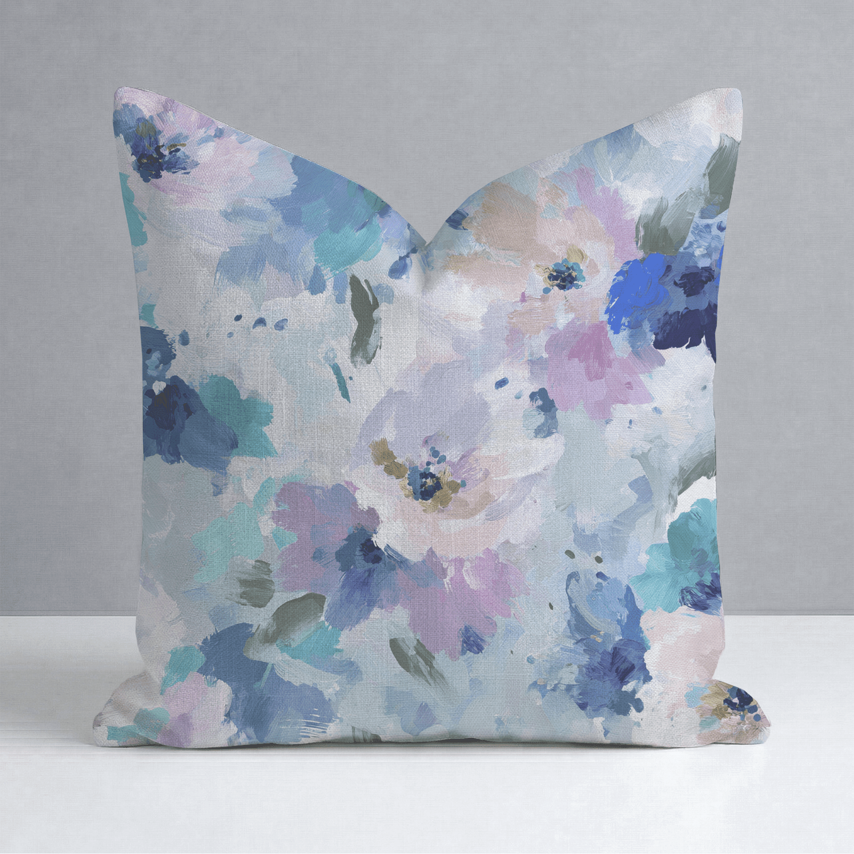 Blurred in Bloom Throw Pillow - Benton Lane Home - Lemon Park