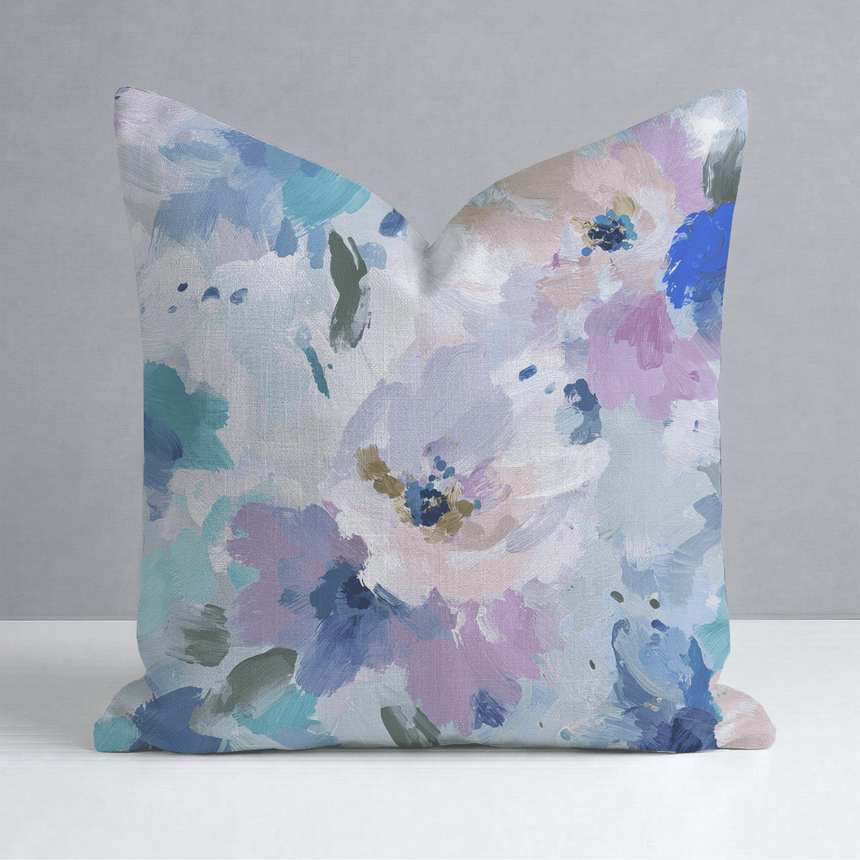 Blurred in Bloom Throw Pillow - Benton Lane Home - Lemon Park