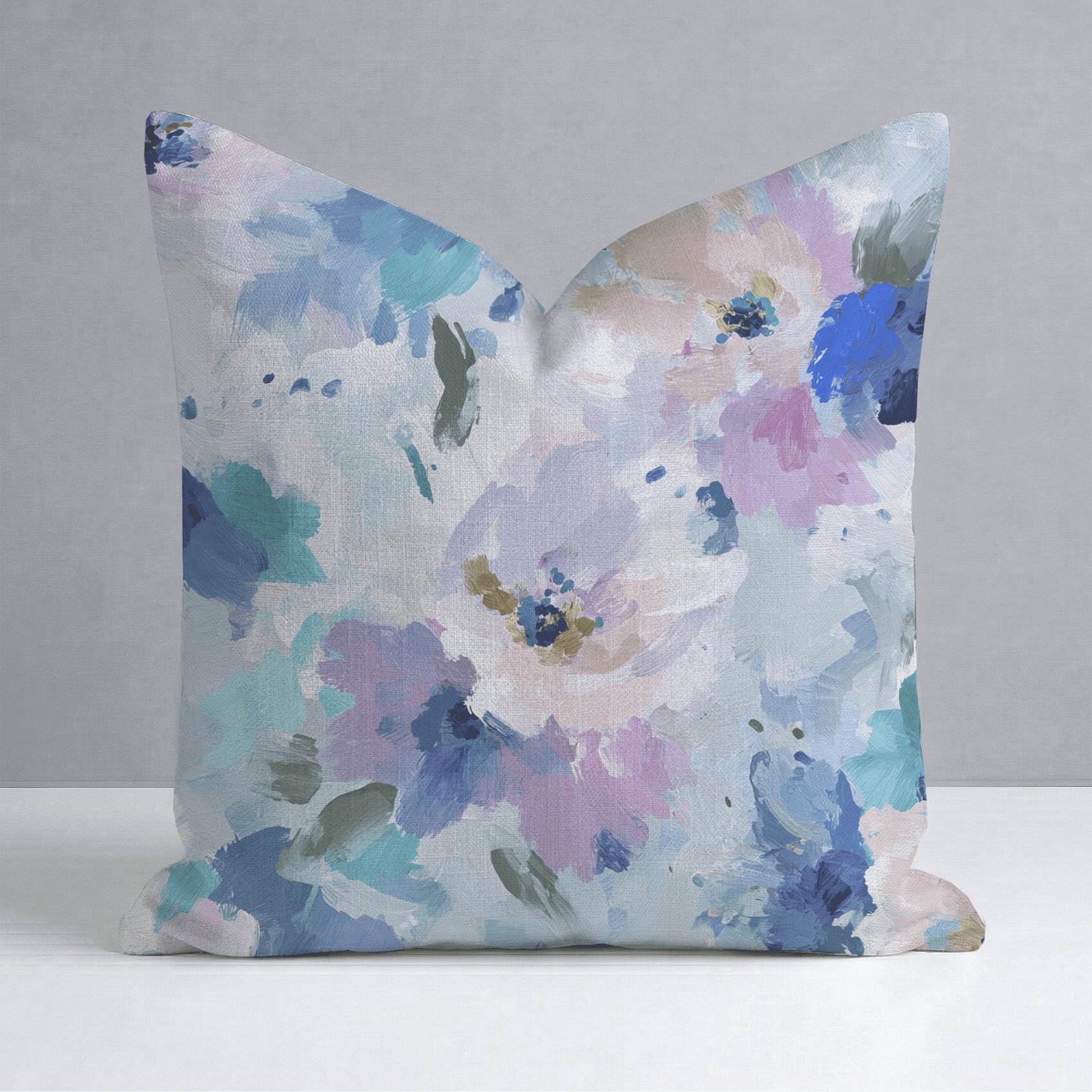 Blurred in Bloom Throw Pillow - Benton Lane Home - Lemon Park