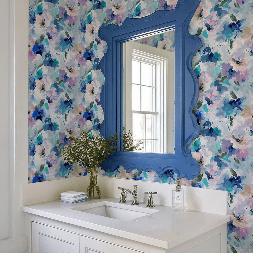 Blurred in Bloom Wallpaper - Benton Lane Home - Lemon Park