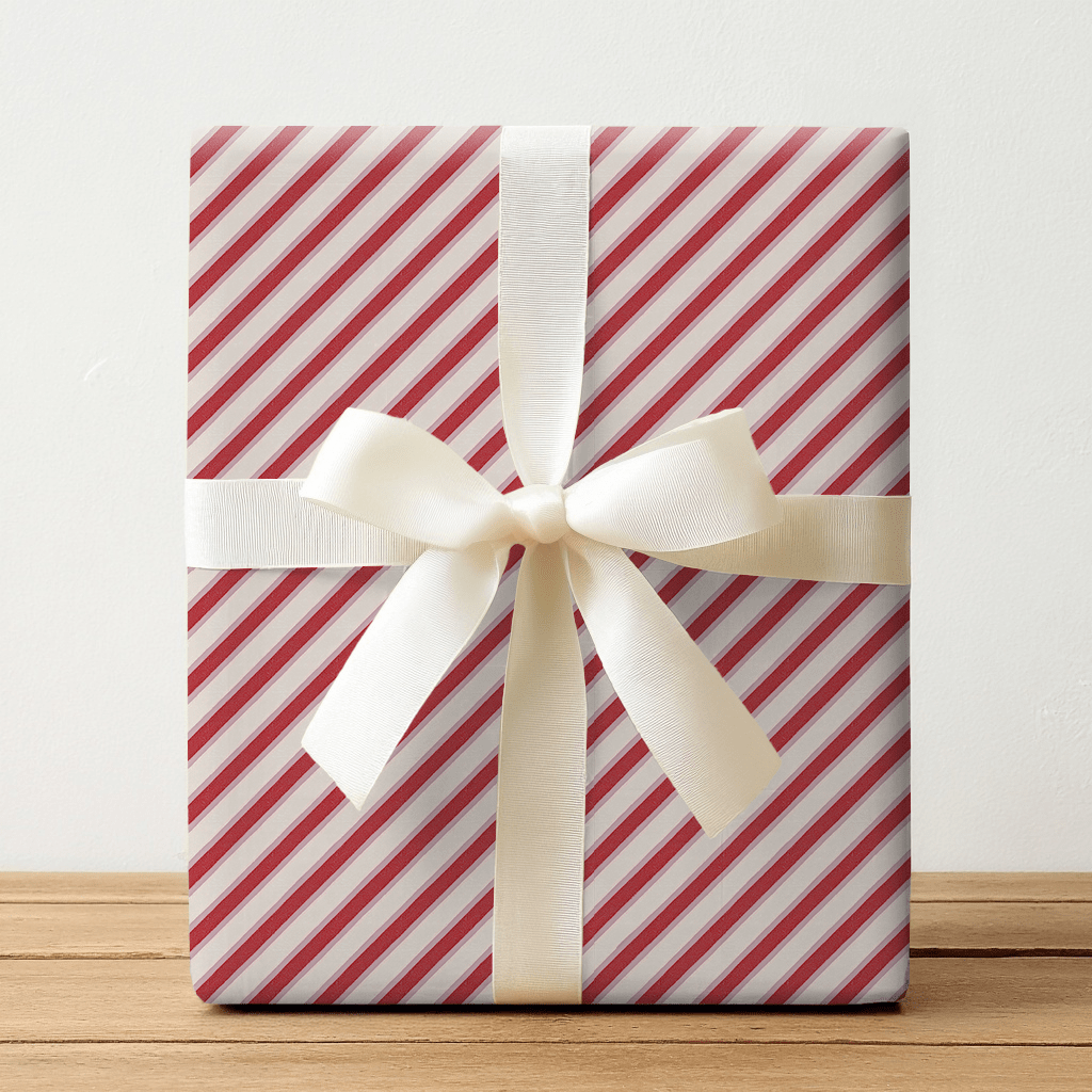 Blush & Berry Stripes - Wrapping Paper - Benton Lane Home - Lemon Park