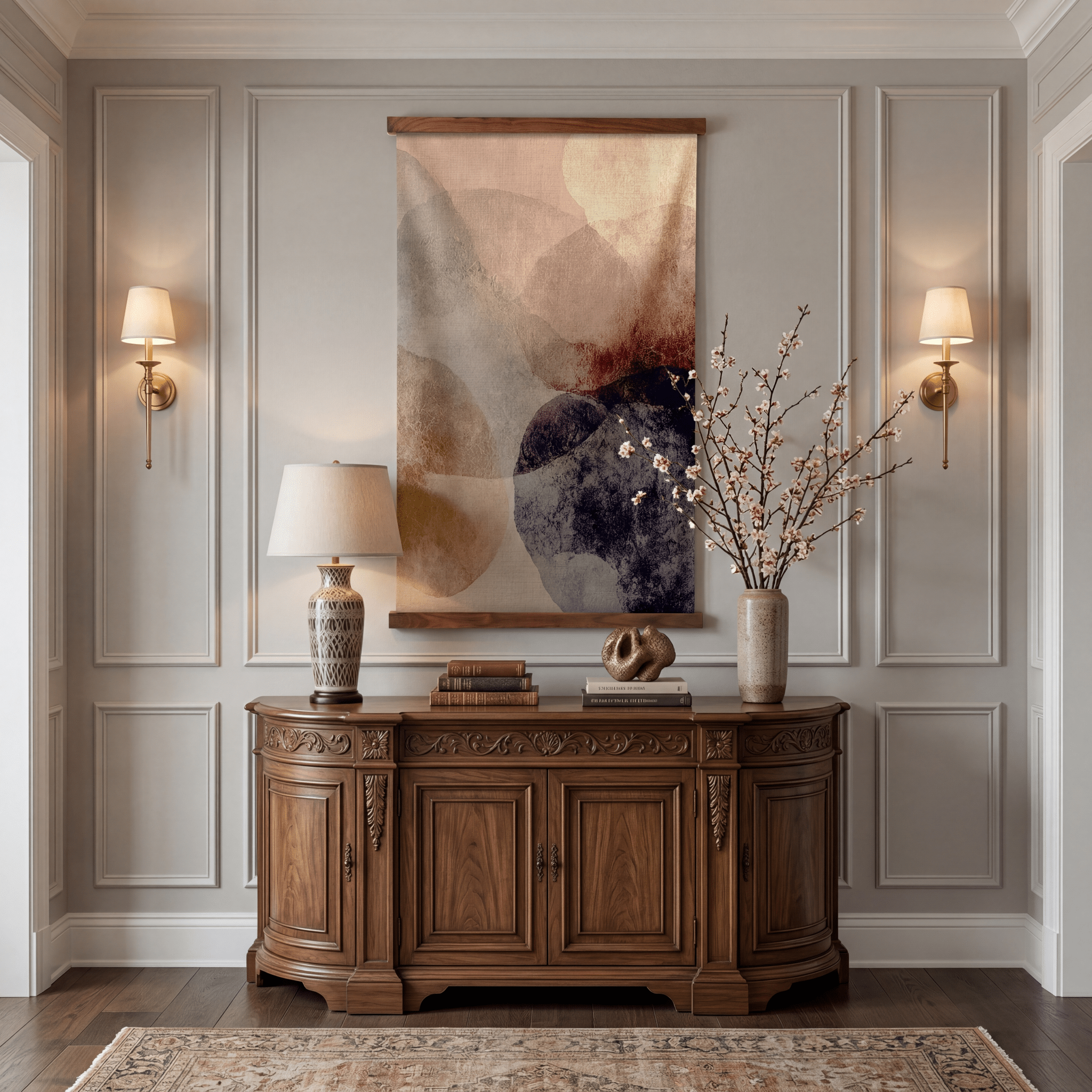 Blush Forms - Tapestry - Benton Lane Home - Painted Paper