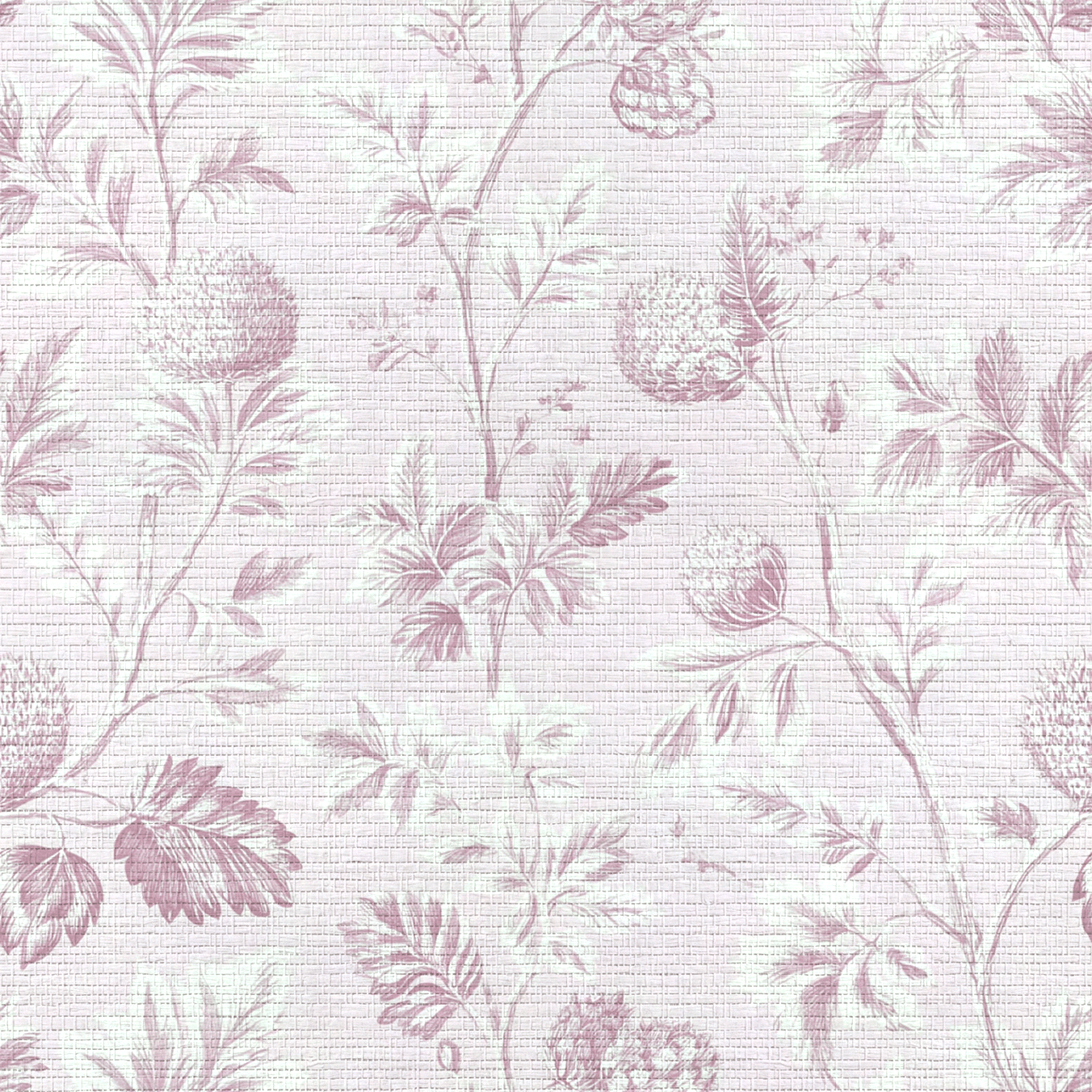 Blush on Blush Faux Grasscloth Wallpaper - Lemon Park