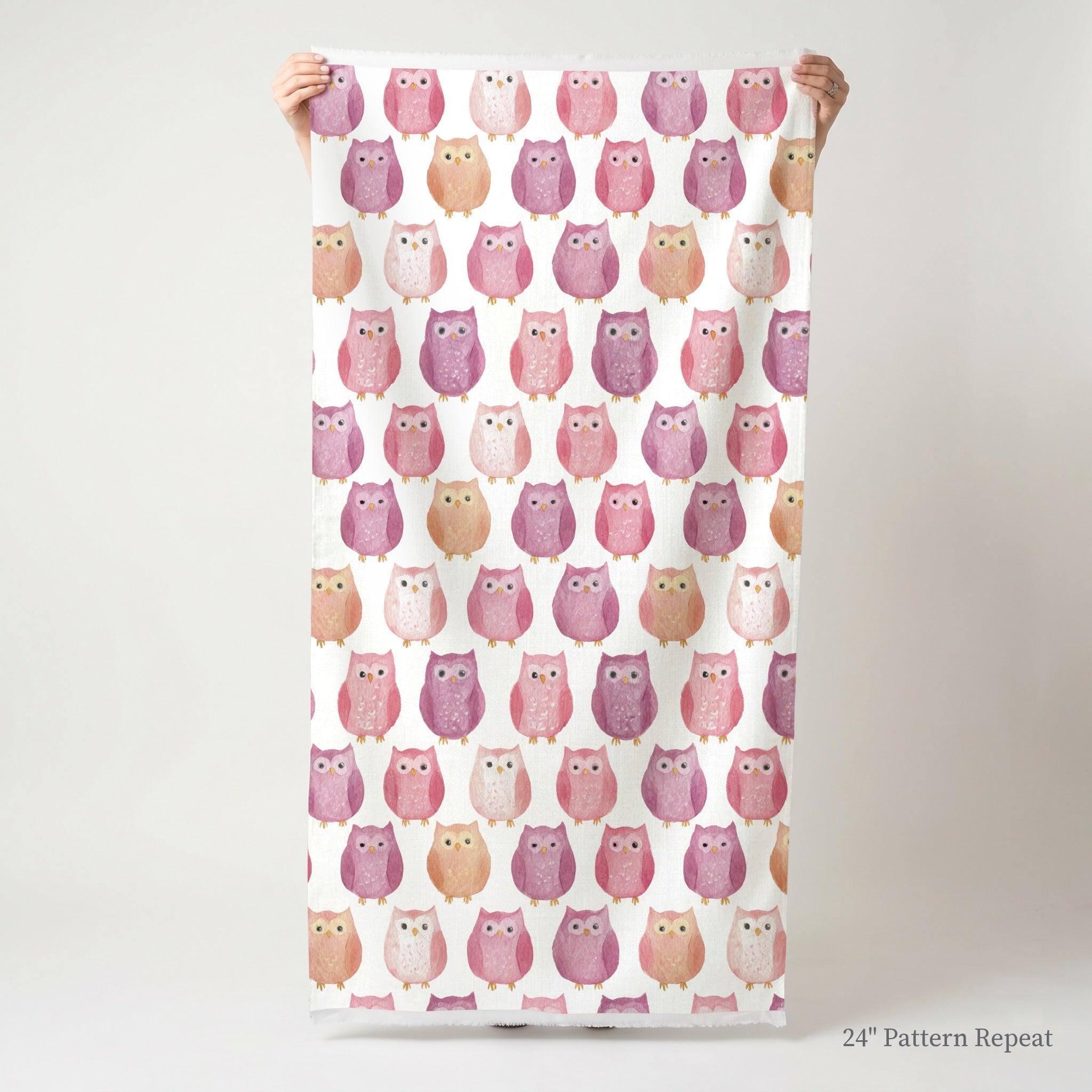 Blush Owls - Fabric - Benton Lane Home - Lemon Park