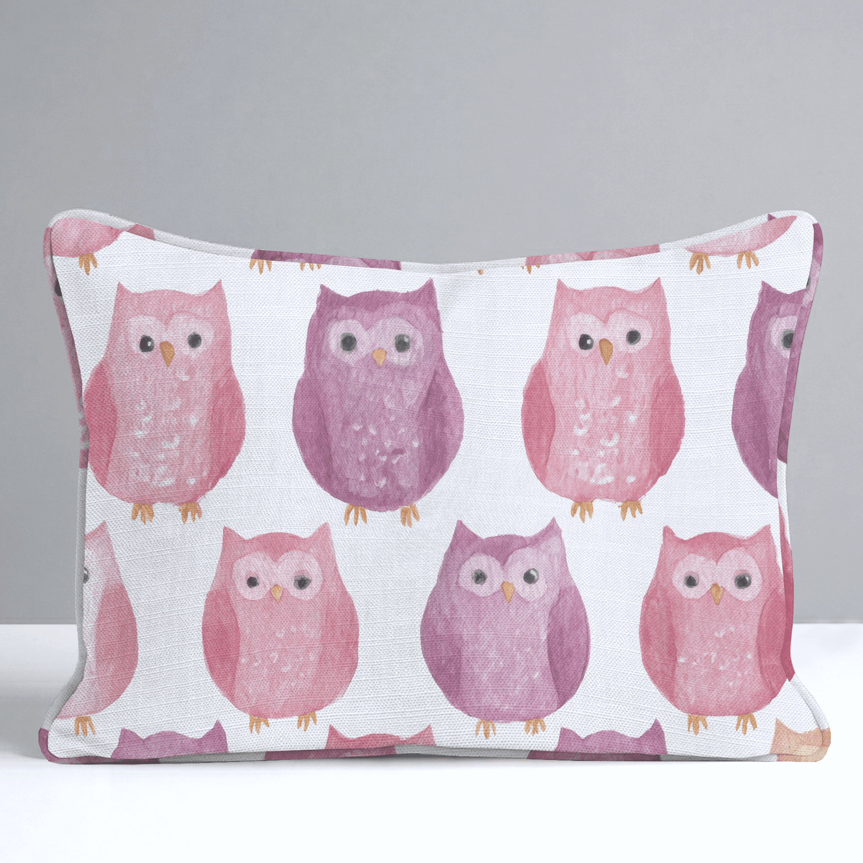 Blush Owls Throw Pillow - Benton Lane Home - Lemon Park