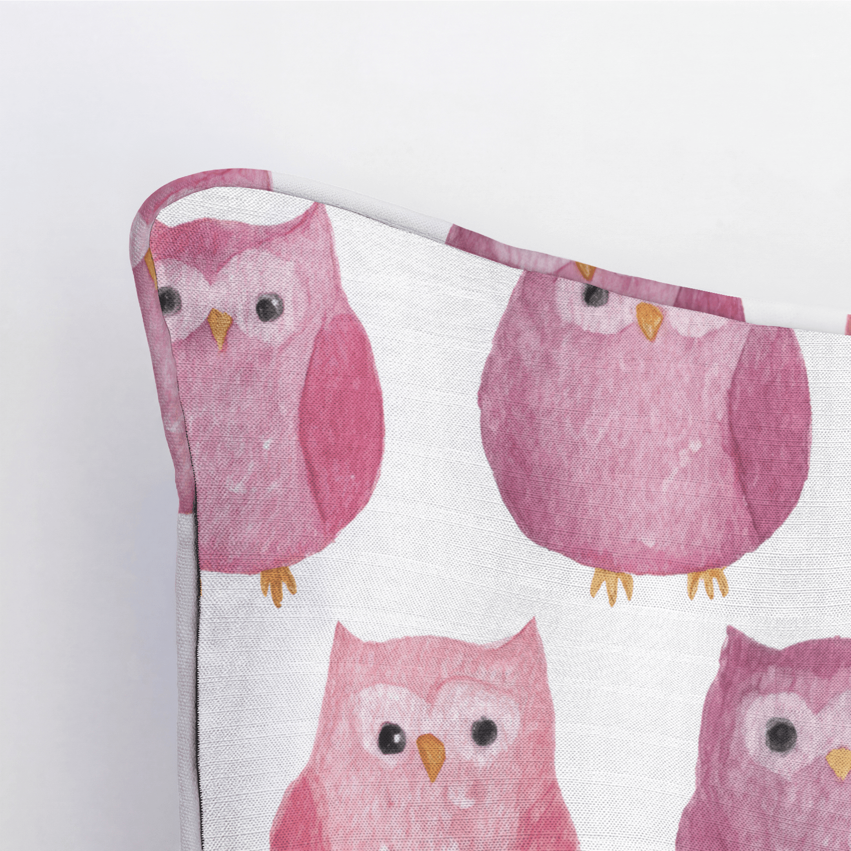Blush Owls Throw Pillow - Benton Lane Home - Lemon Park