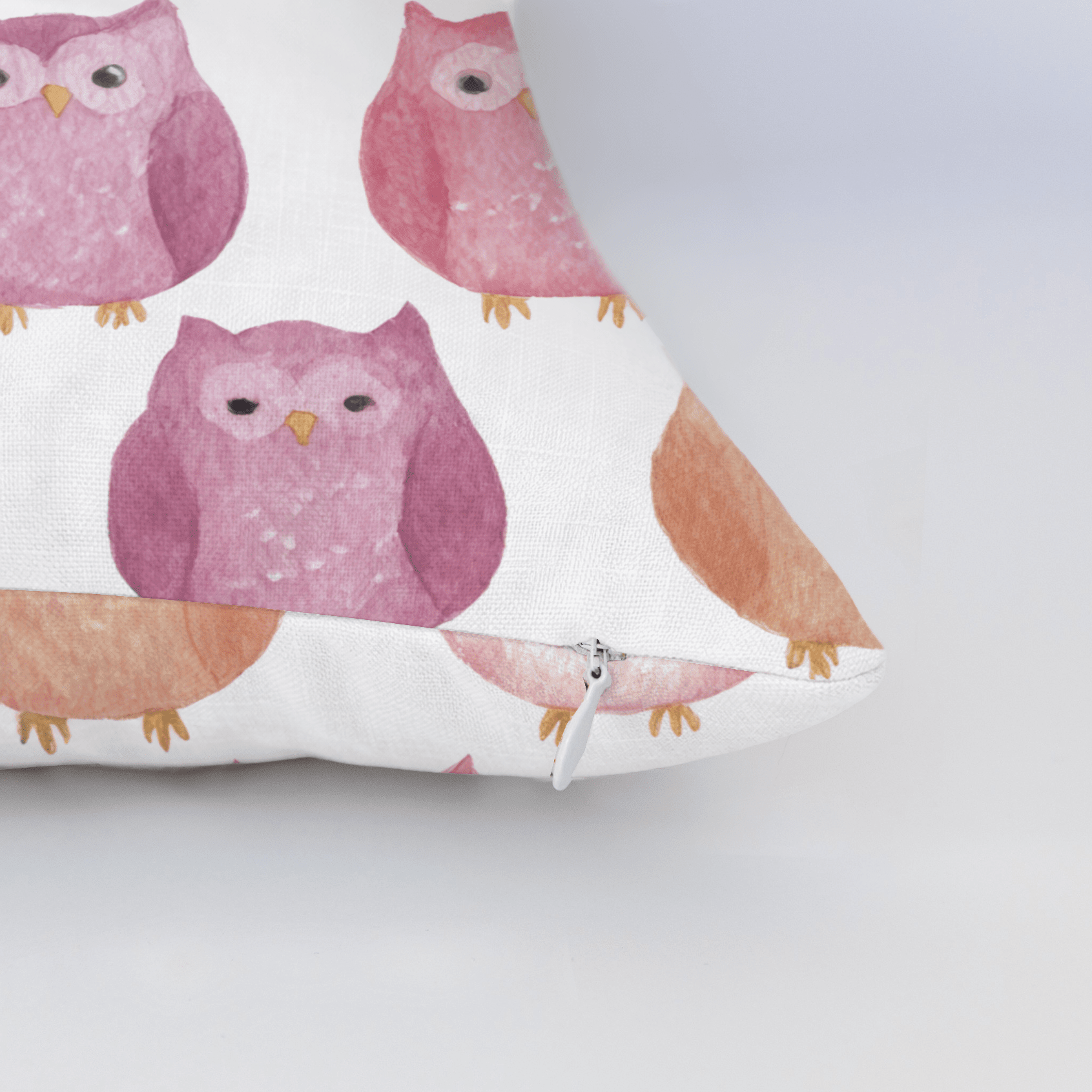 Blush Owls Throw Pillow - Benton Lane Home - Lemon Park