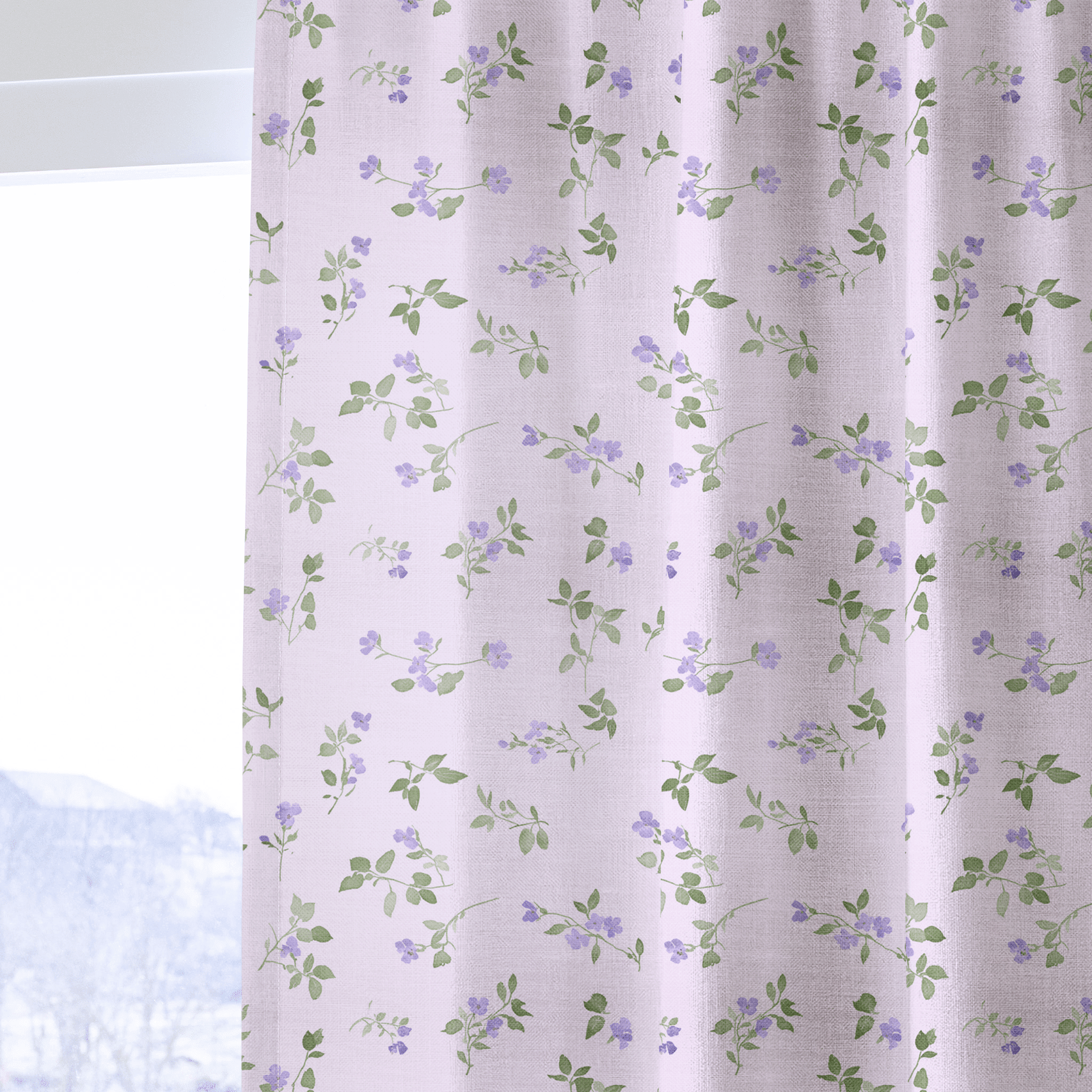 Blush Pansy - Drapery - Benton Lane Home - Lemon Park