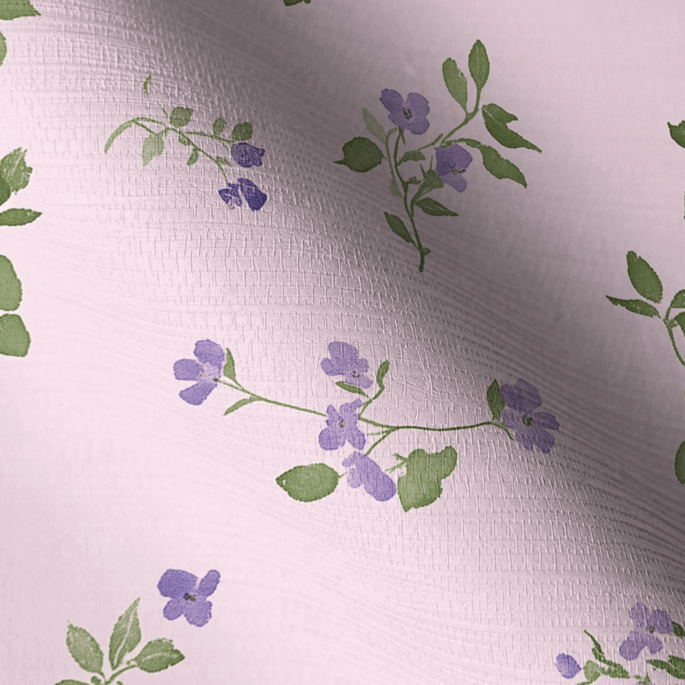 Blush Pansy Faux Grasscloth Wallpaper - Lemon Park