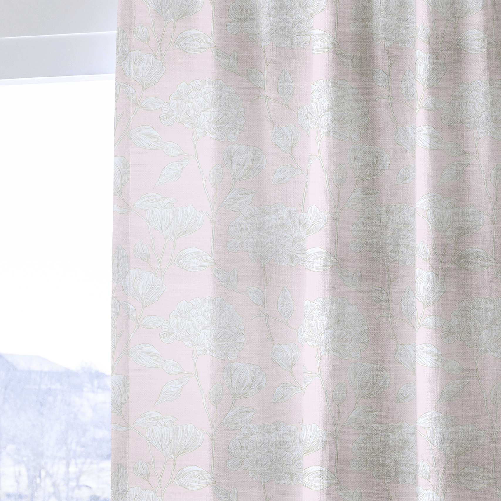 Blush Pink - Drapery - Benton Lane Home - Lemon Park