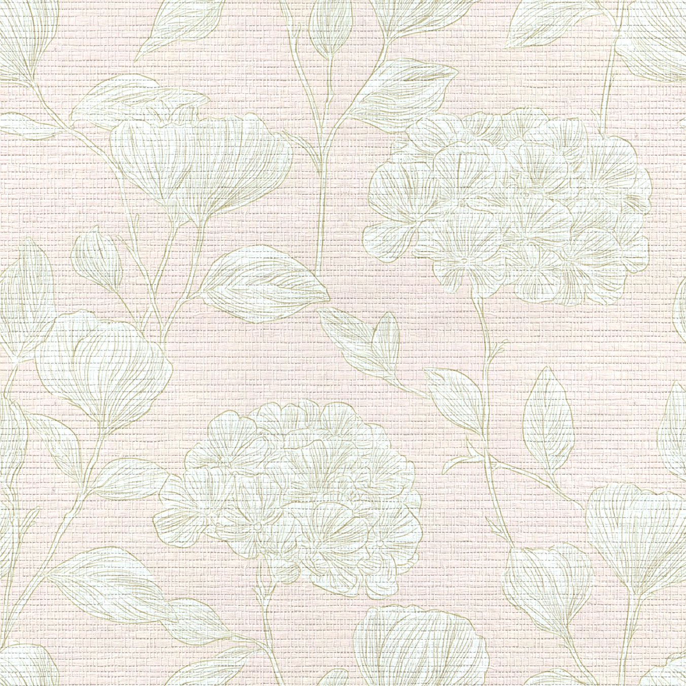 Blush Pink Faux Grasscloth Wallpaper - Lemon Park