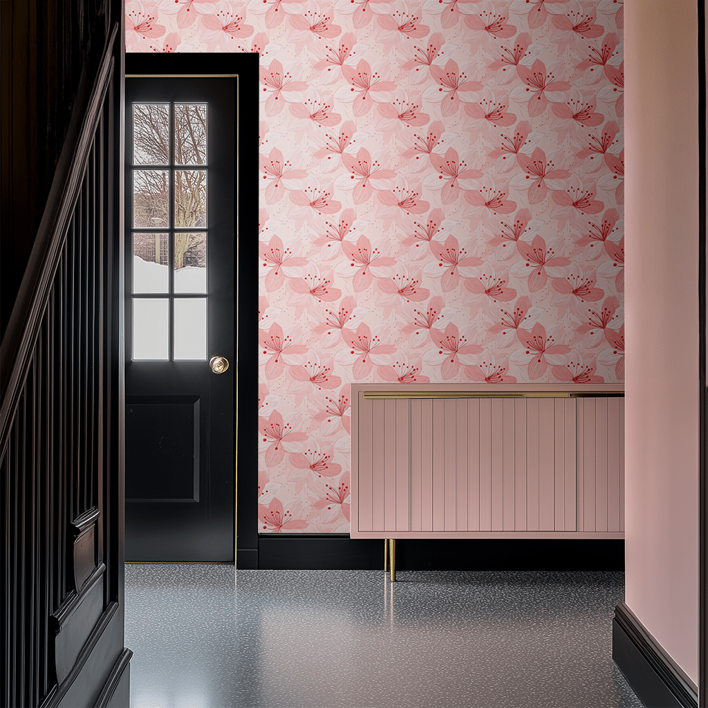Blush Solstice Wallpaper - Benton Lane Home - Painted Paper