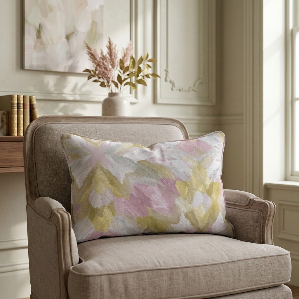 Blushed Mosaic Throw Pillow - Benton Lane Home - Lemon Park