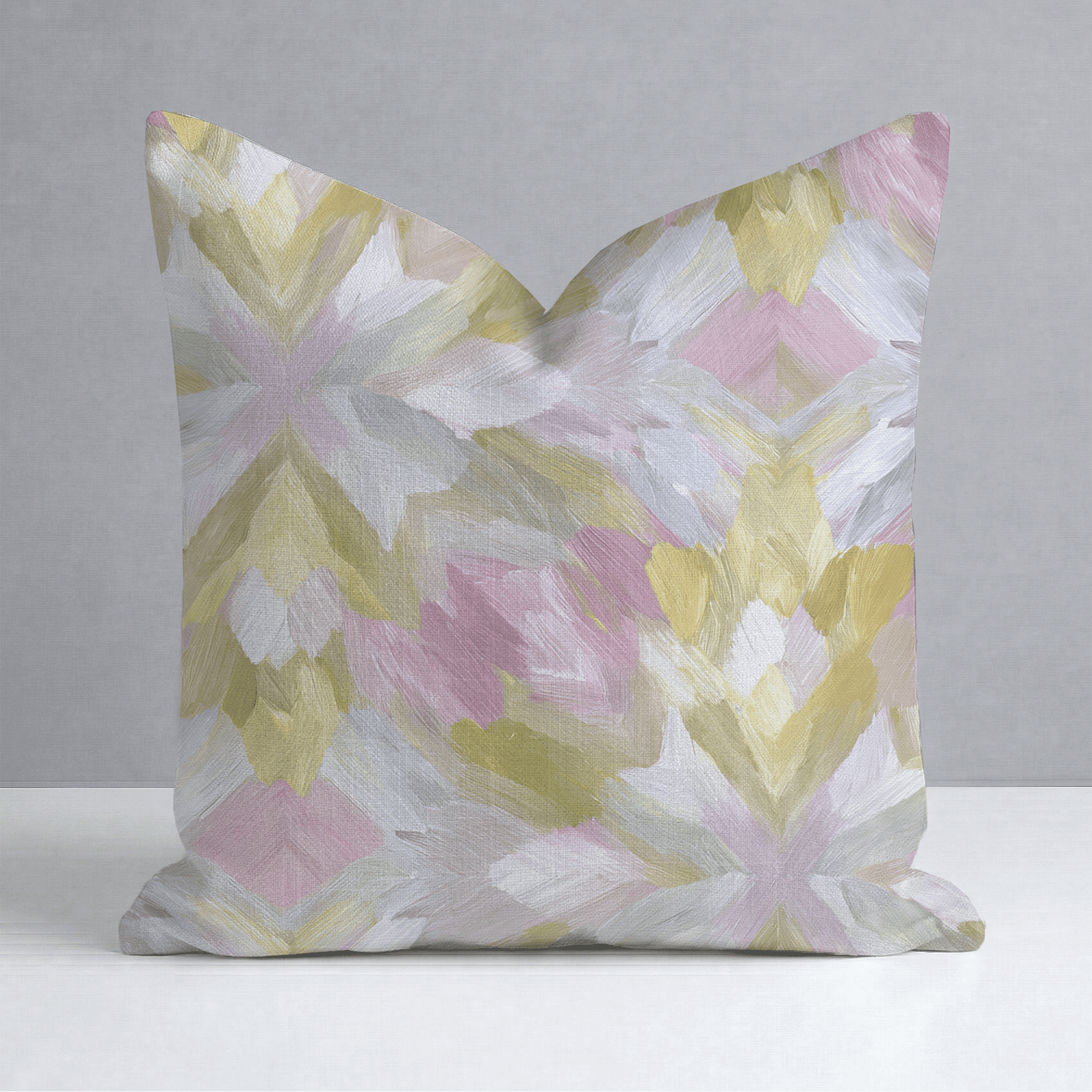 Blushed Mosaic Throw Pillow - Benton Lane Home - Lemon Park