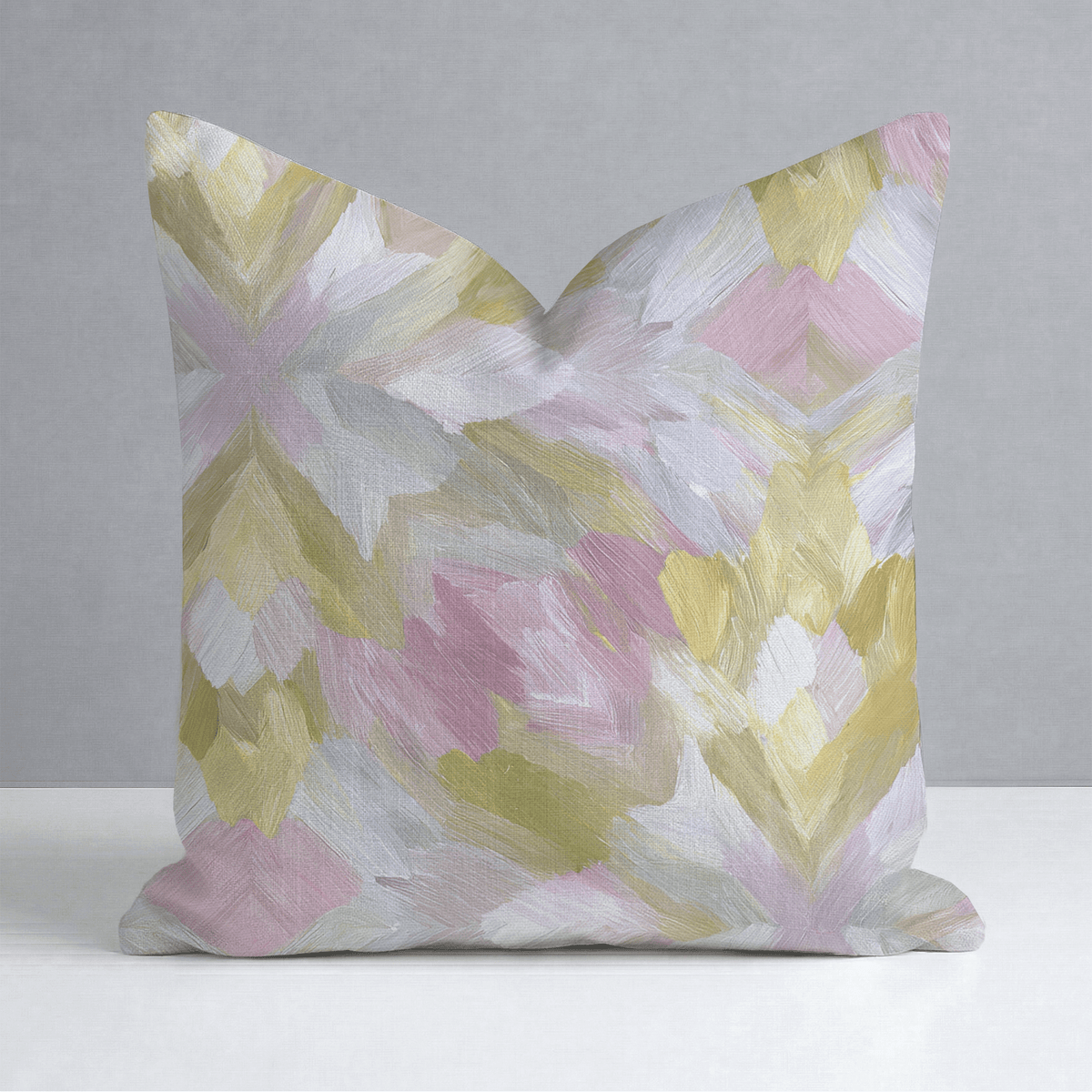 Blushed Mosaic Throw Pillow - Lemon Park