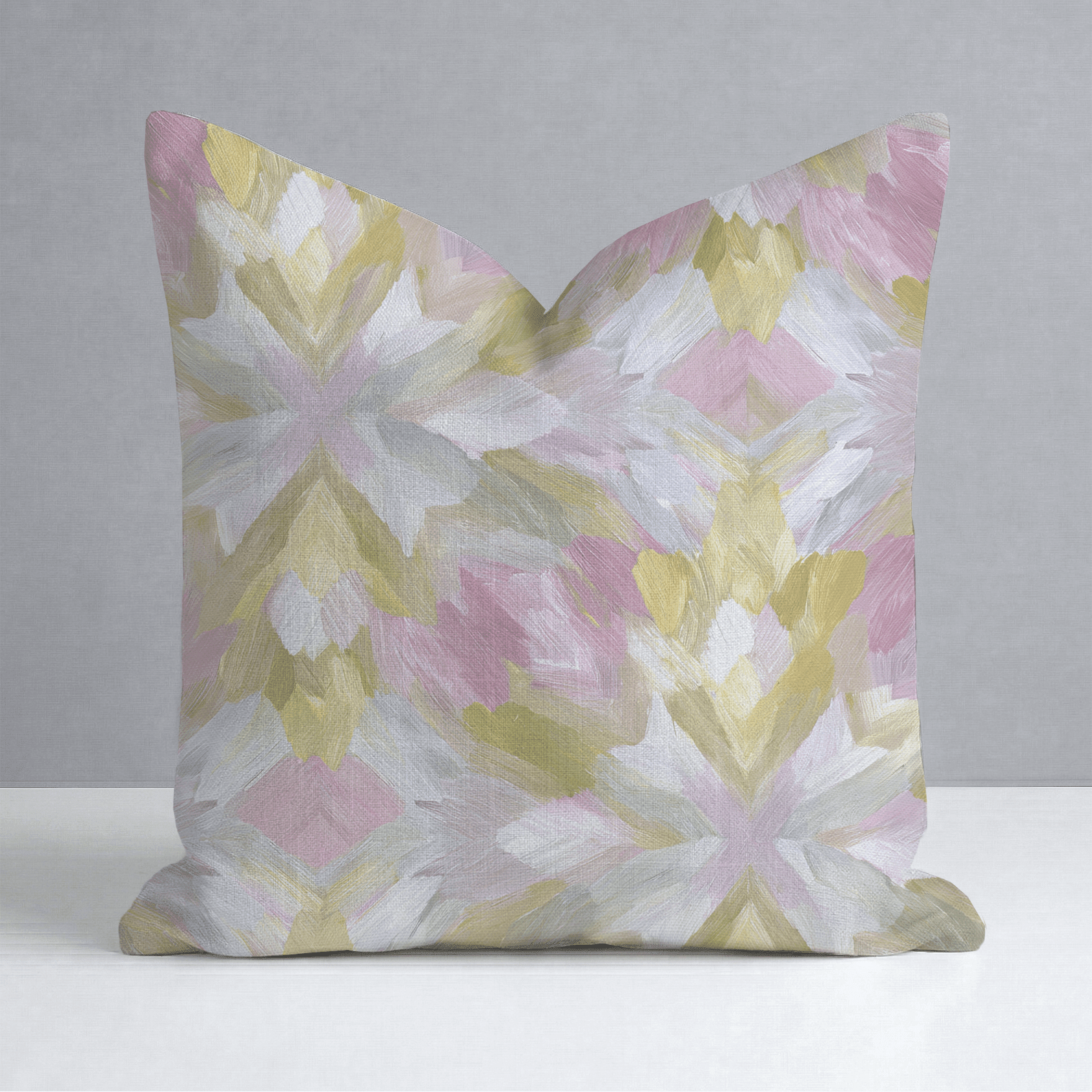 Blushed Mosaic Throw Pillow - Benton Lane Home - Lemon Park