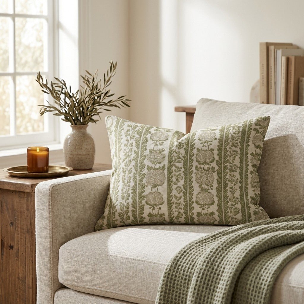 Blushfield Throw Pillow - Benton Lane Home - Lemon Park