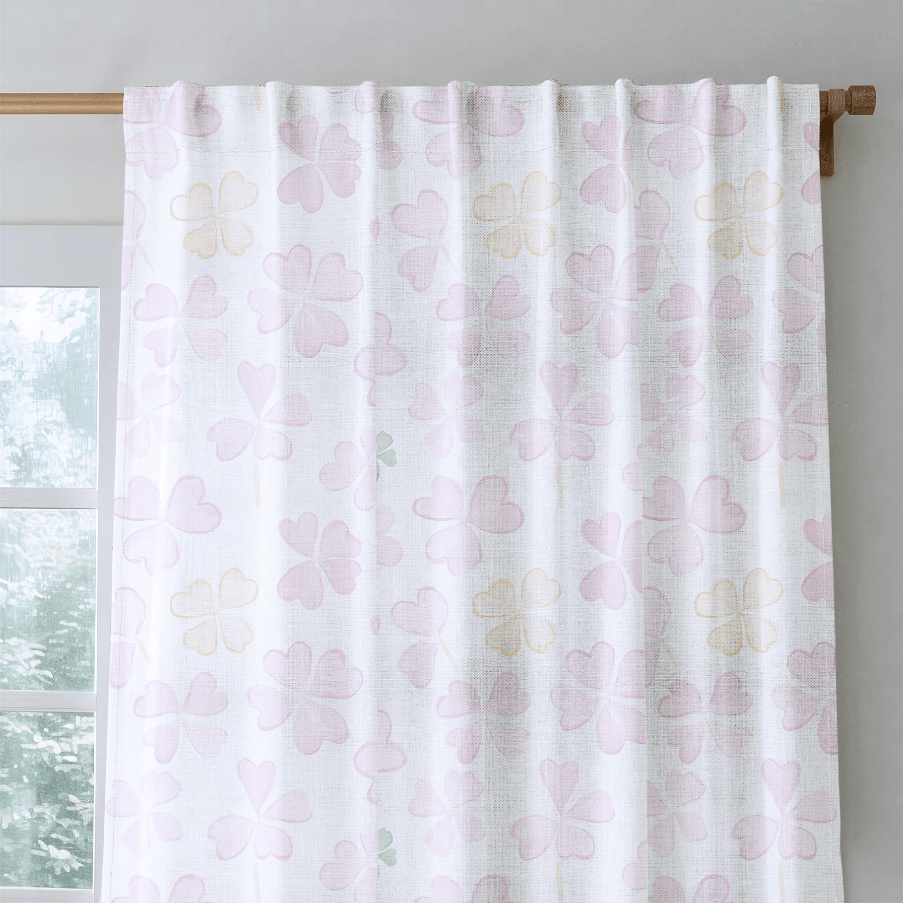 Blushing Shamrocks - Drapery - Benton Lane Home - Lemon Park