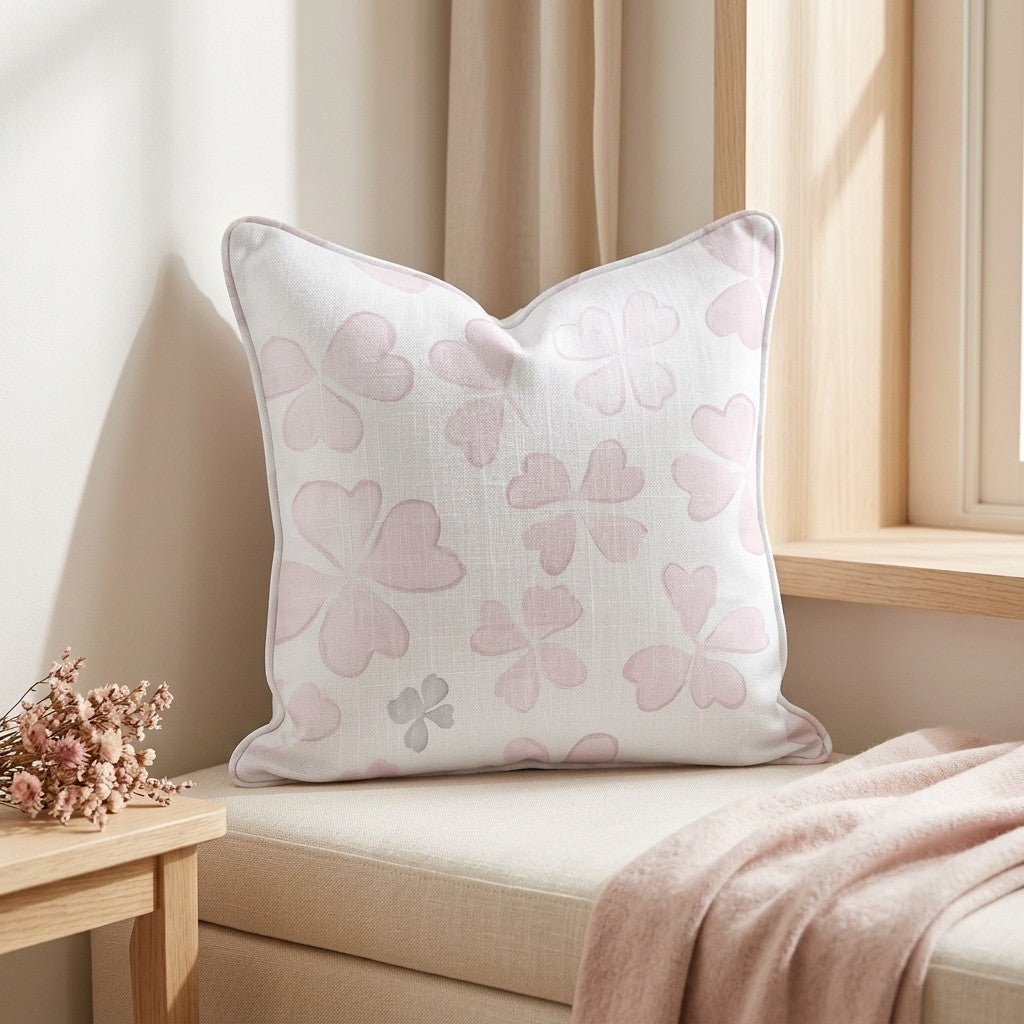 Blushing Shamrocks Throw Pillow - Benton Lane Home - Lemon Park