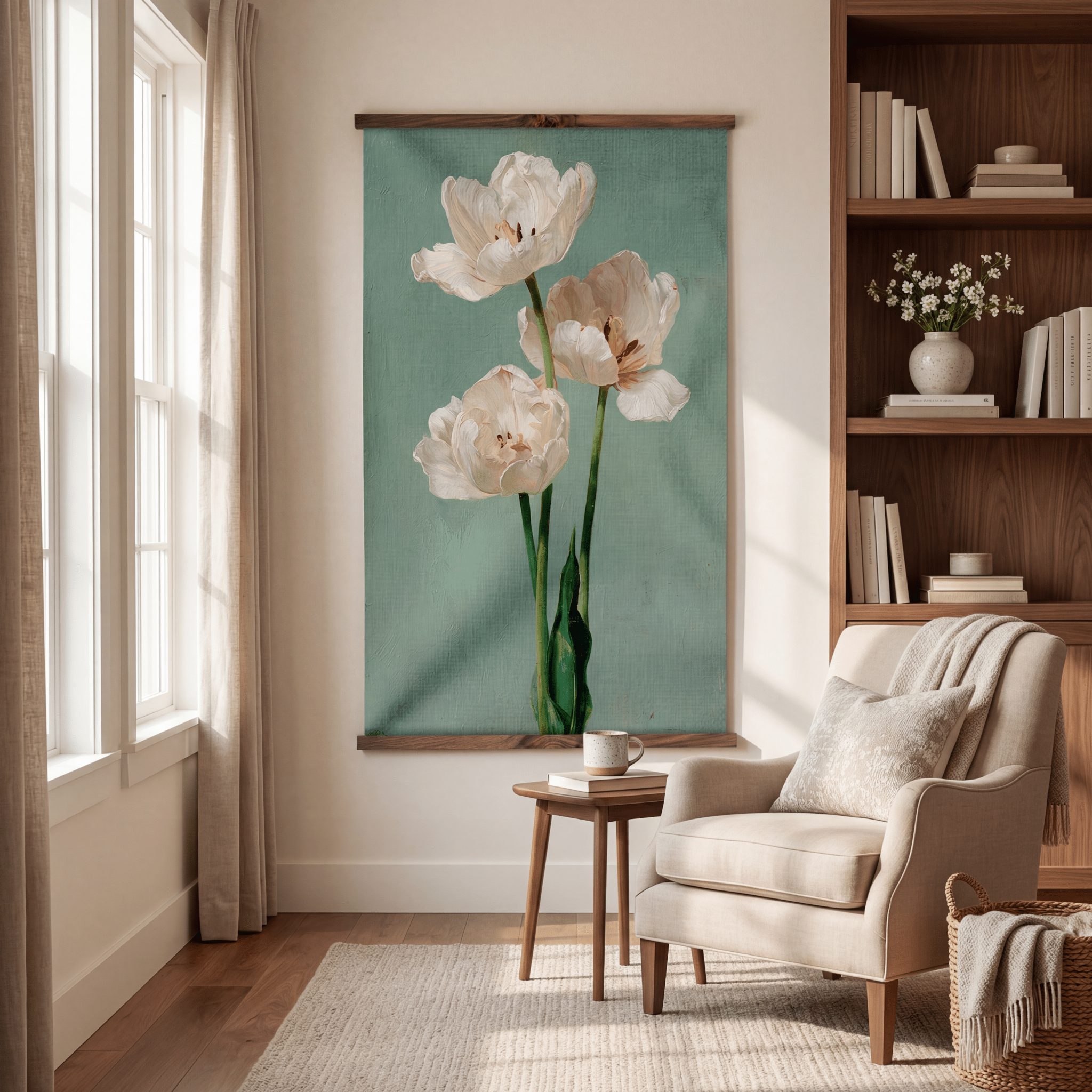 Blushing Tulips - Tapestry - Lemon Park