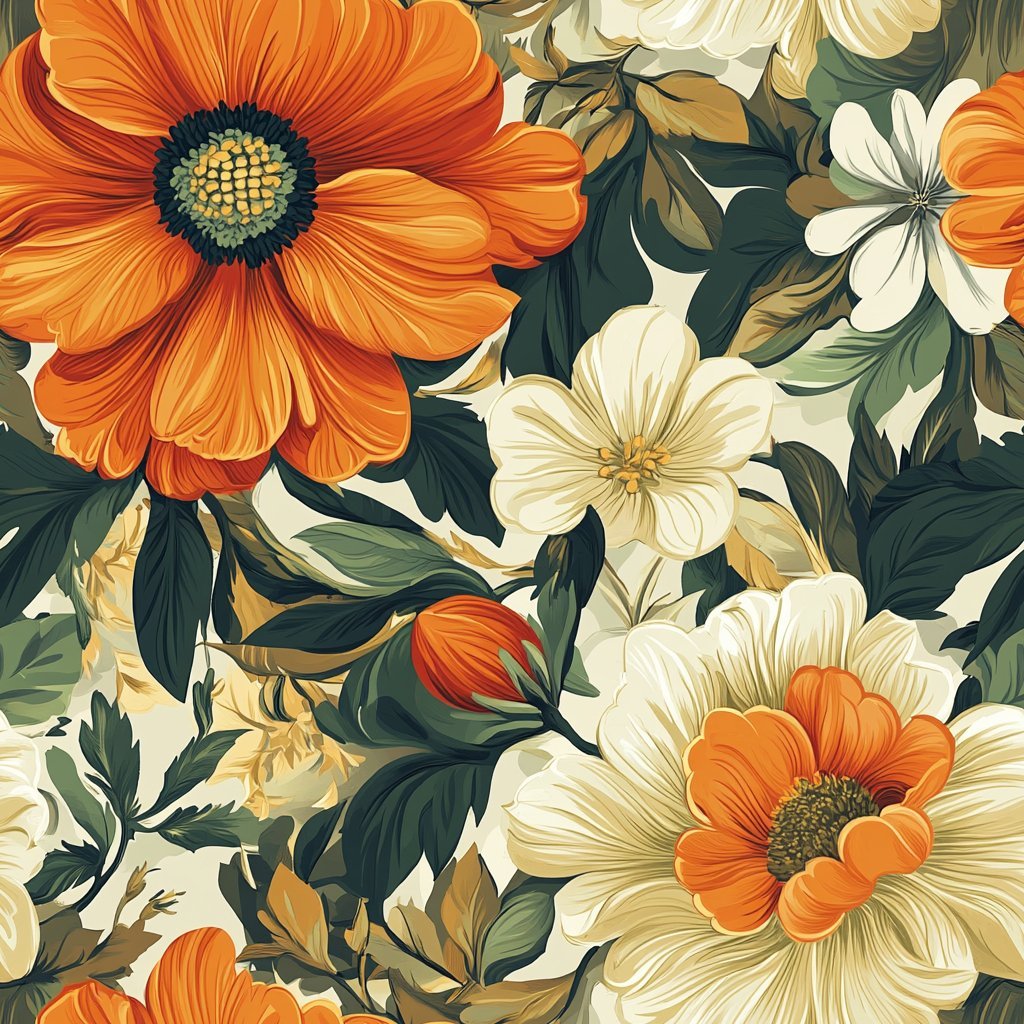 Bohemian Bloom Wallpaper - Benton Lane Home - Painted Paper