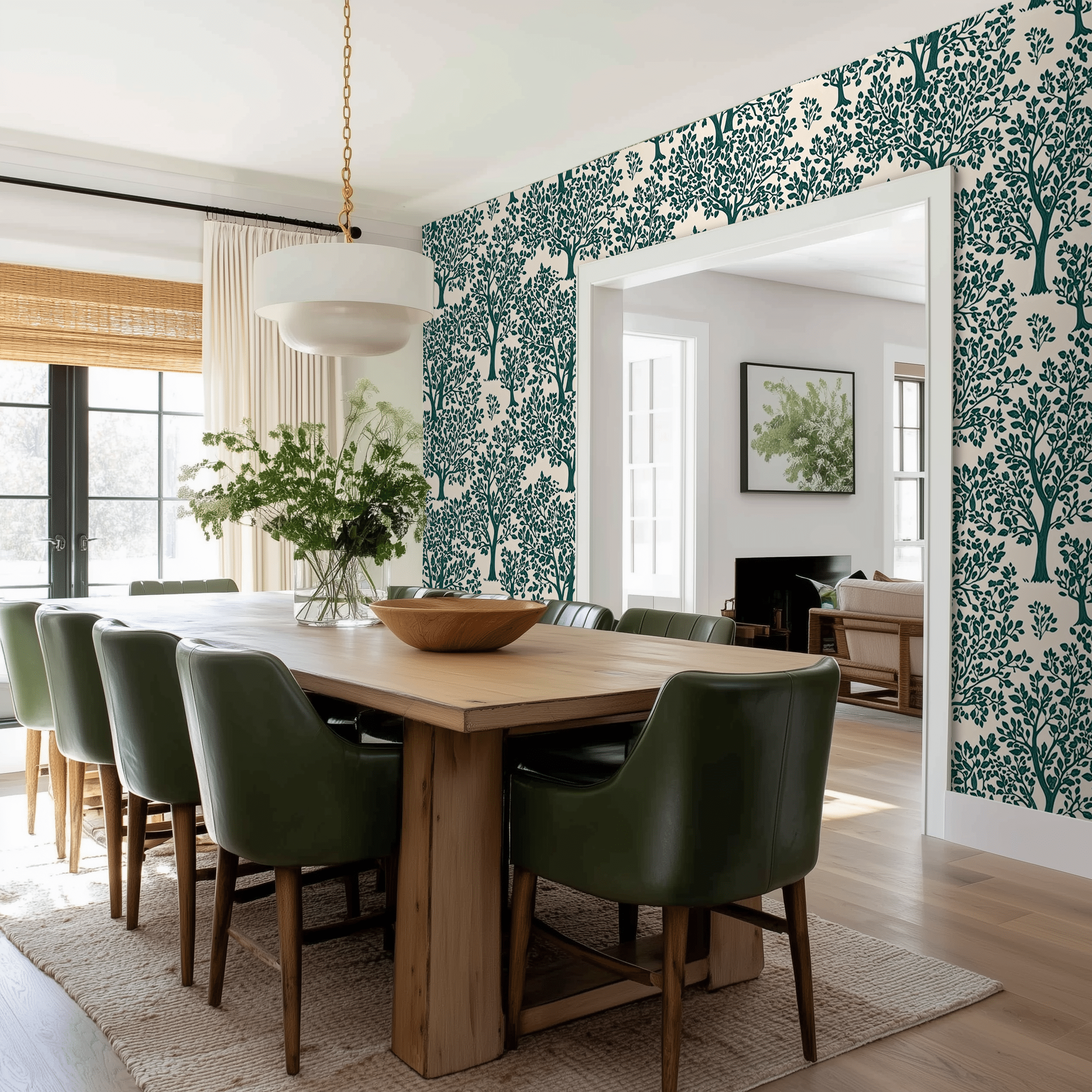 Botanic House Wallpaper - Benton Lane Home - Painted Paper