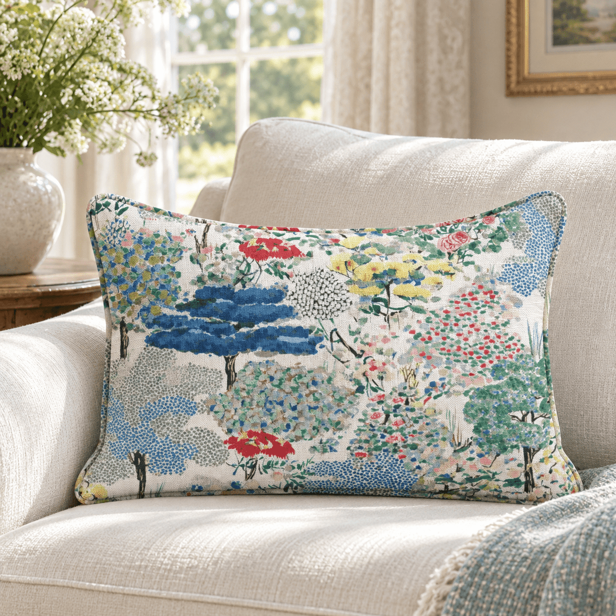 Botanical Bloom Throw Pillow - Benton Lane Home - Hillcroft Home