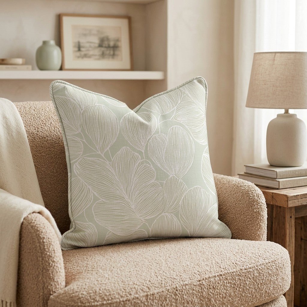 Botanical Drift Throw Pillow - Benton Lane Home - Hillcroft Home