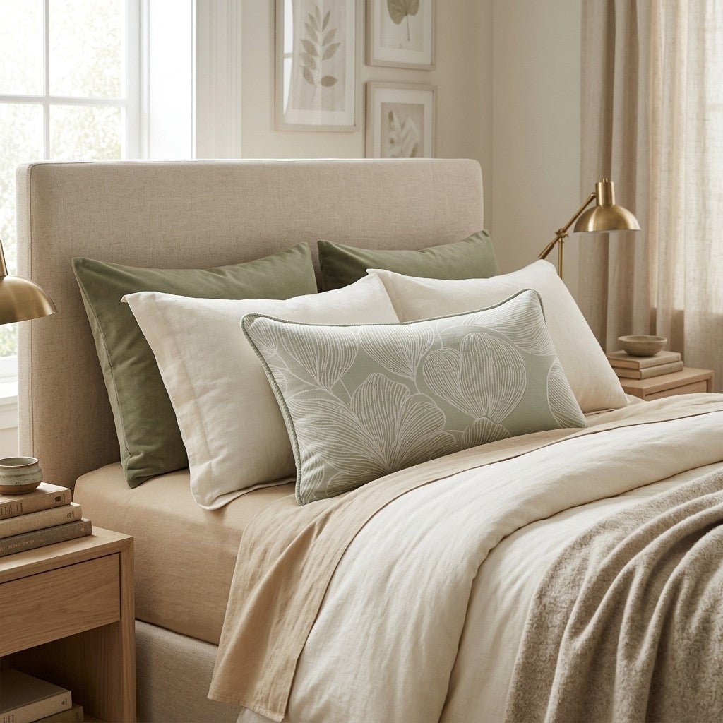 Botanical Drift Throw Pillow - Hillcroft Home
