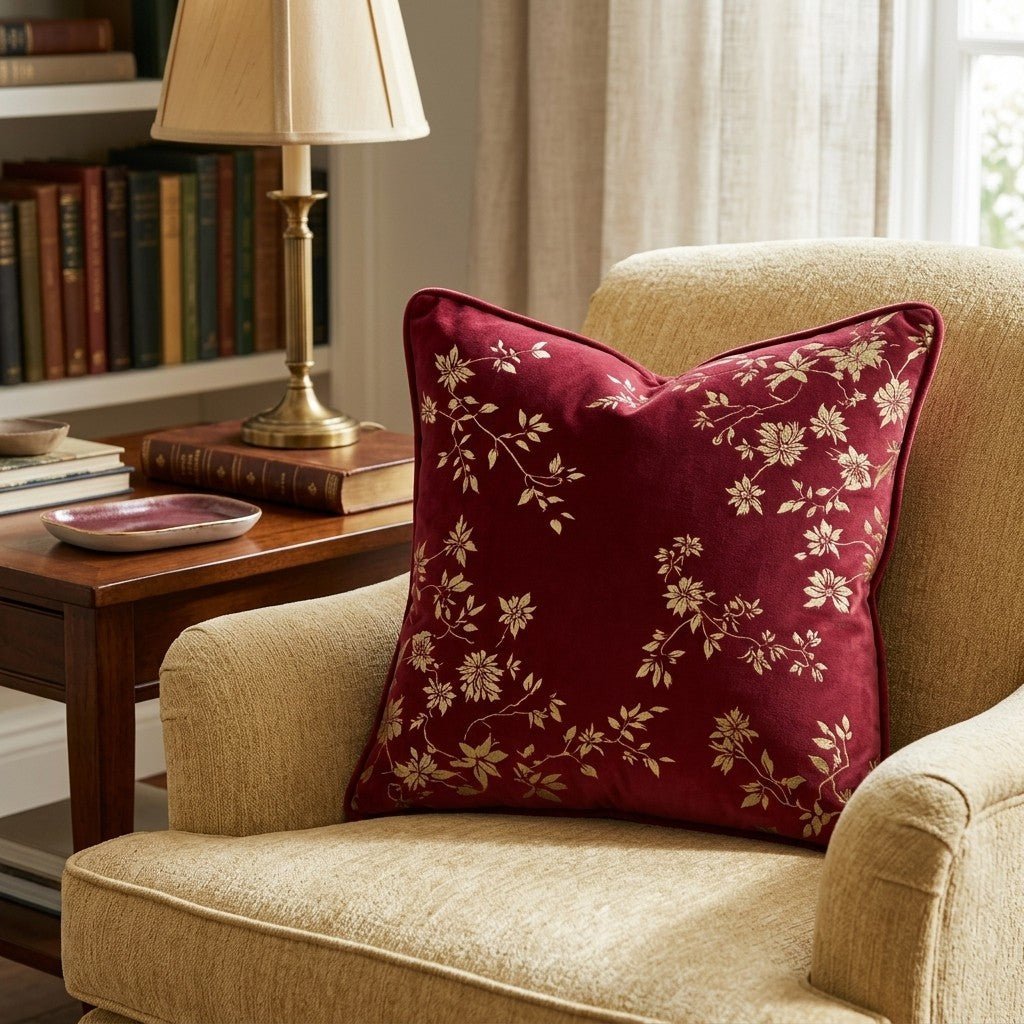 Botanical Elegance Throw Pillow - Benton Lane Home - Hillcroft Home