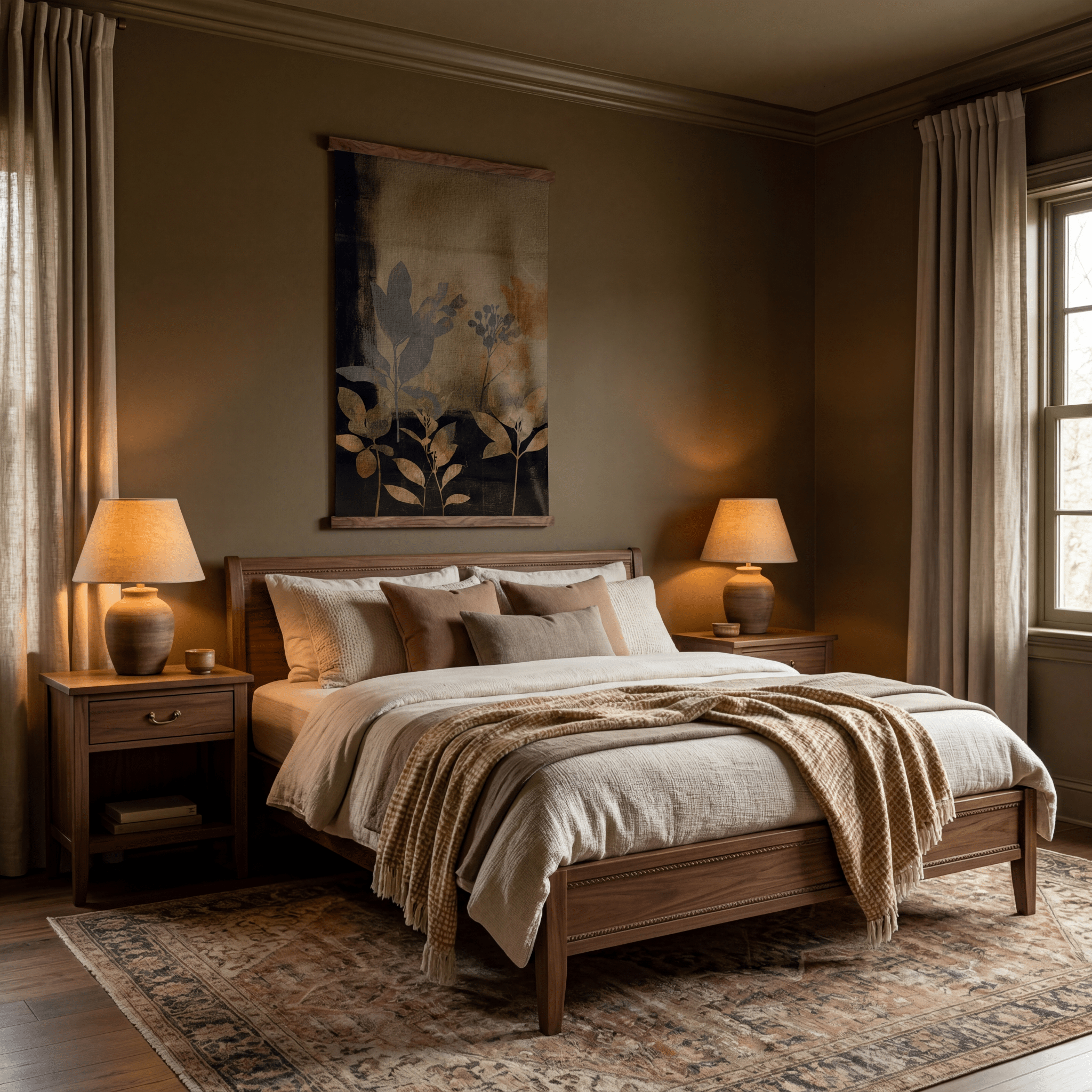 Botanical Shadows - Tapestry - Benton Lane Home - Painted Paper