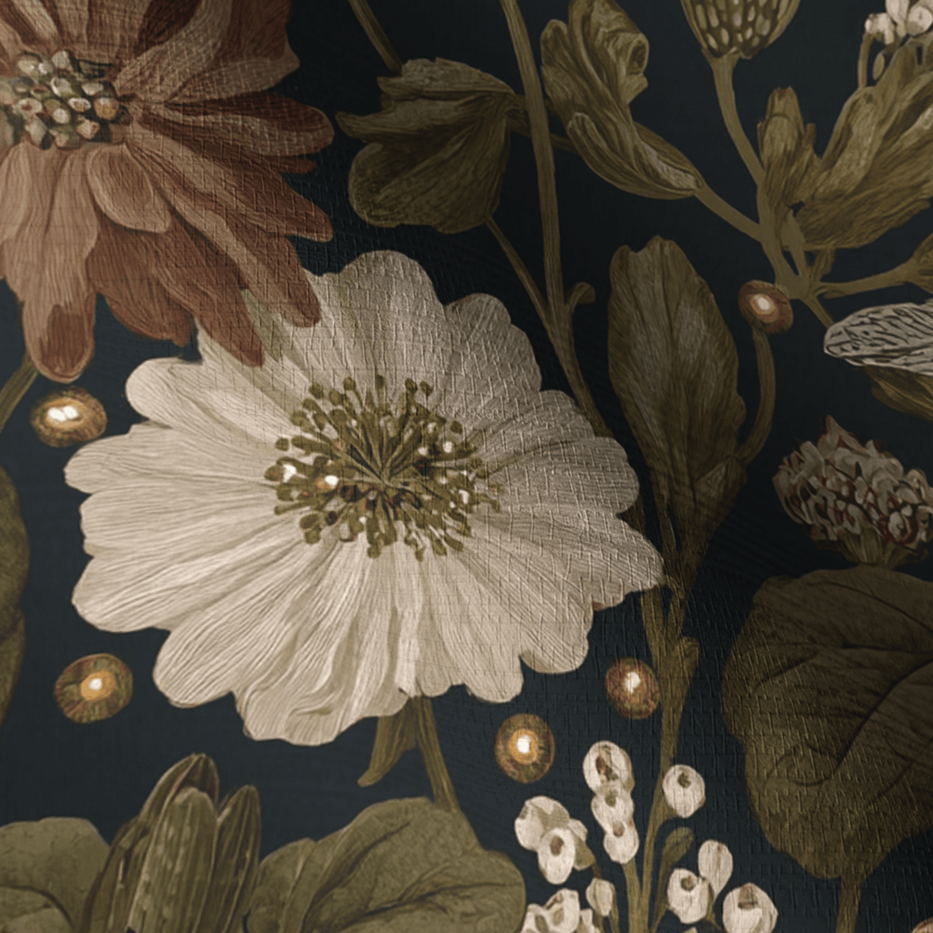 Botanist’s Garden Faux Grasscloth Wallpaper - Benton Lane Home - Painted Paper